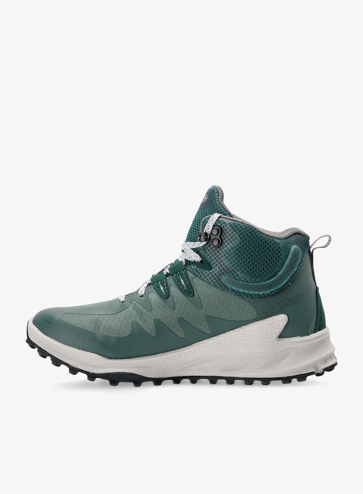 Ženski pohodniški čevlji Keen Zionic Mid Wp - dark forest/sea moss