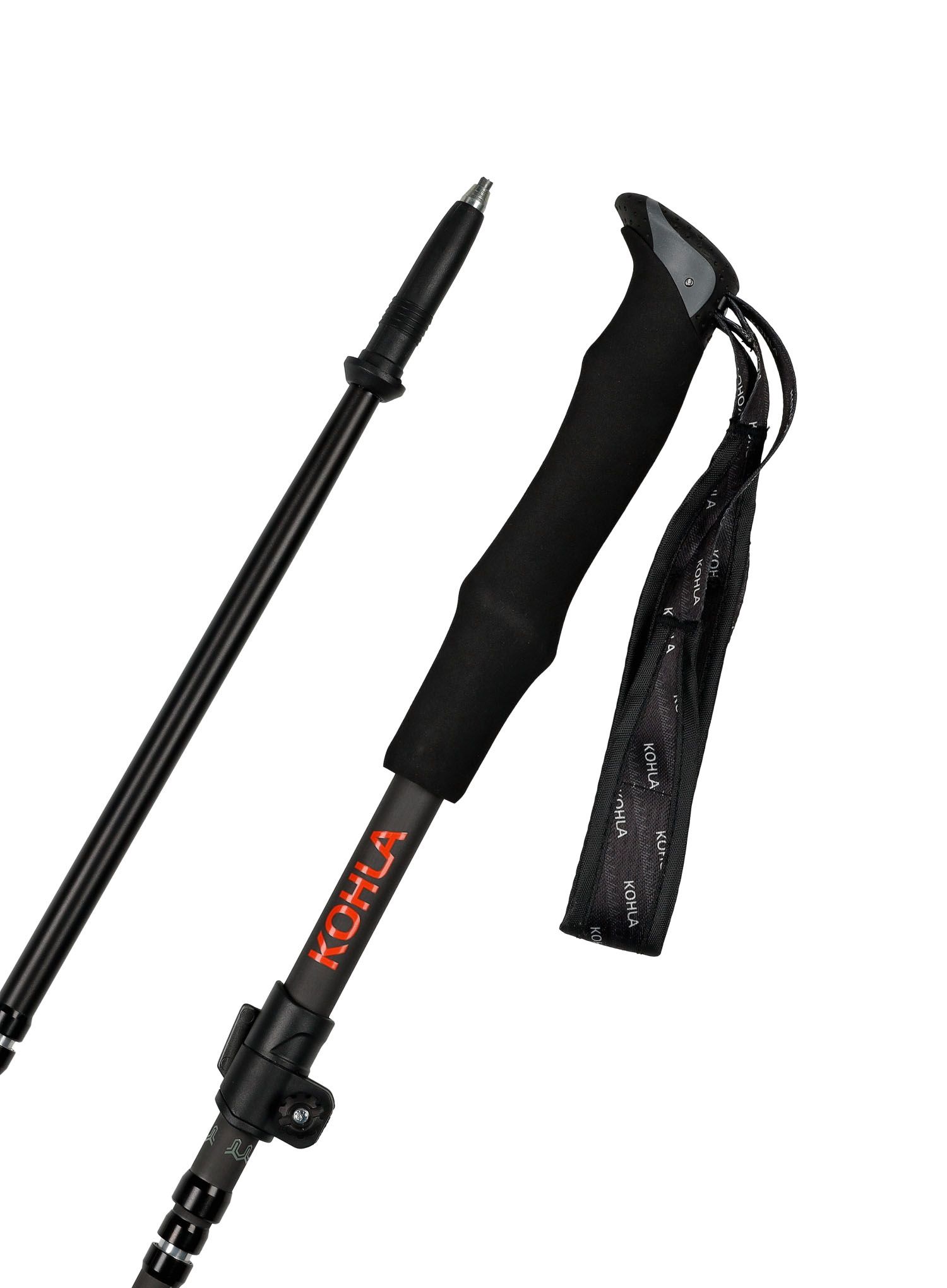 Karbonske palice Kohla Alpinist Nano - black/red orange/iceberg green