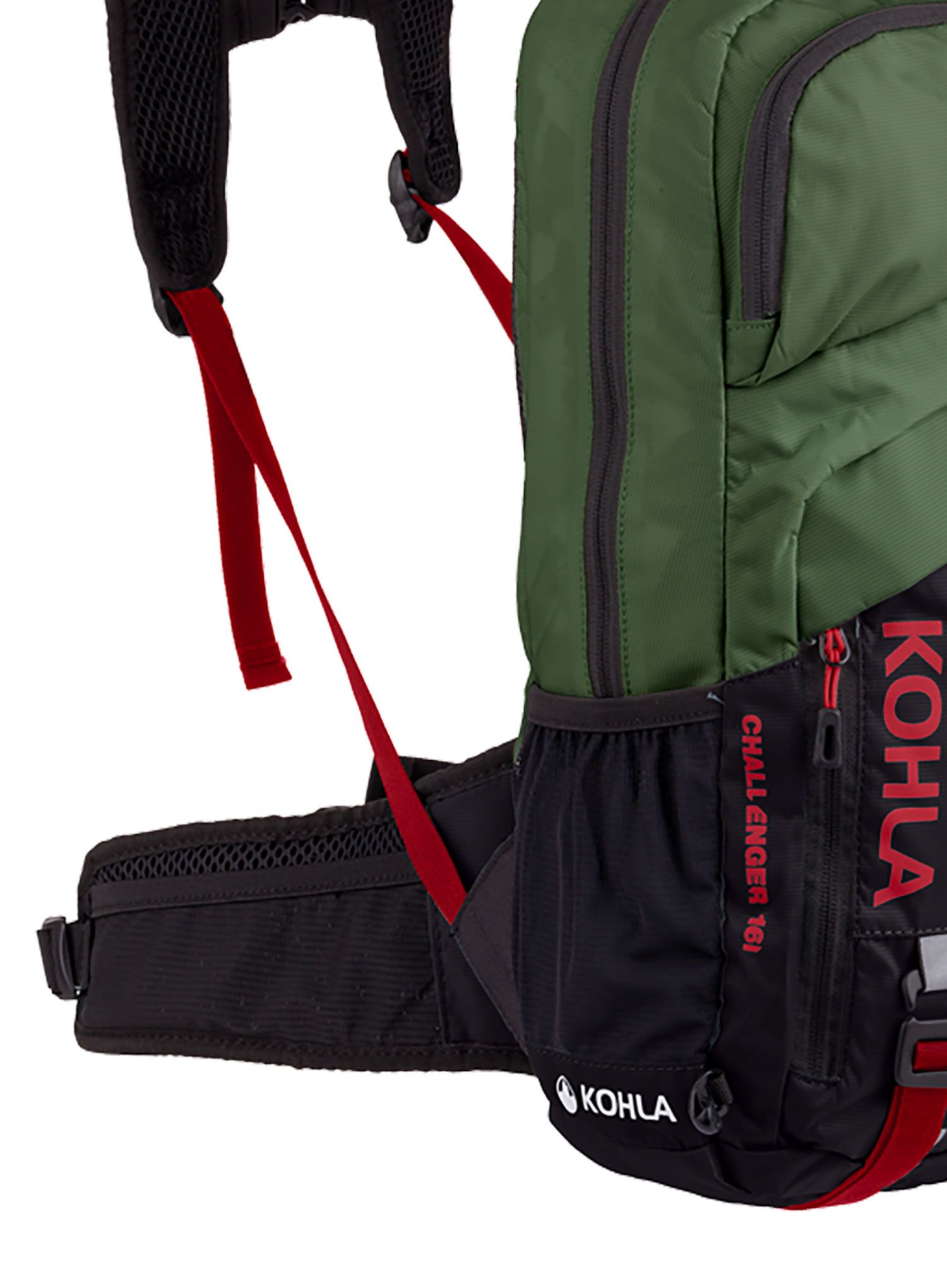 Kolesarski nahrbtnik Kohla Challenger 16L - bronze green/scarlet/caviar