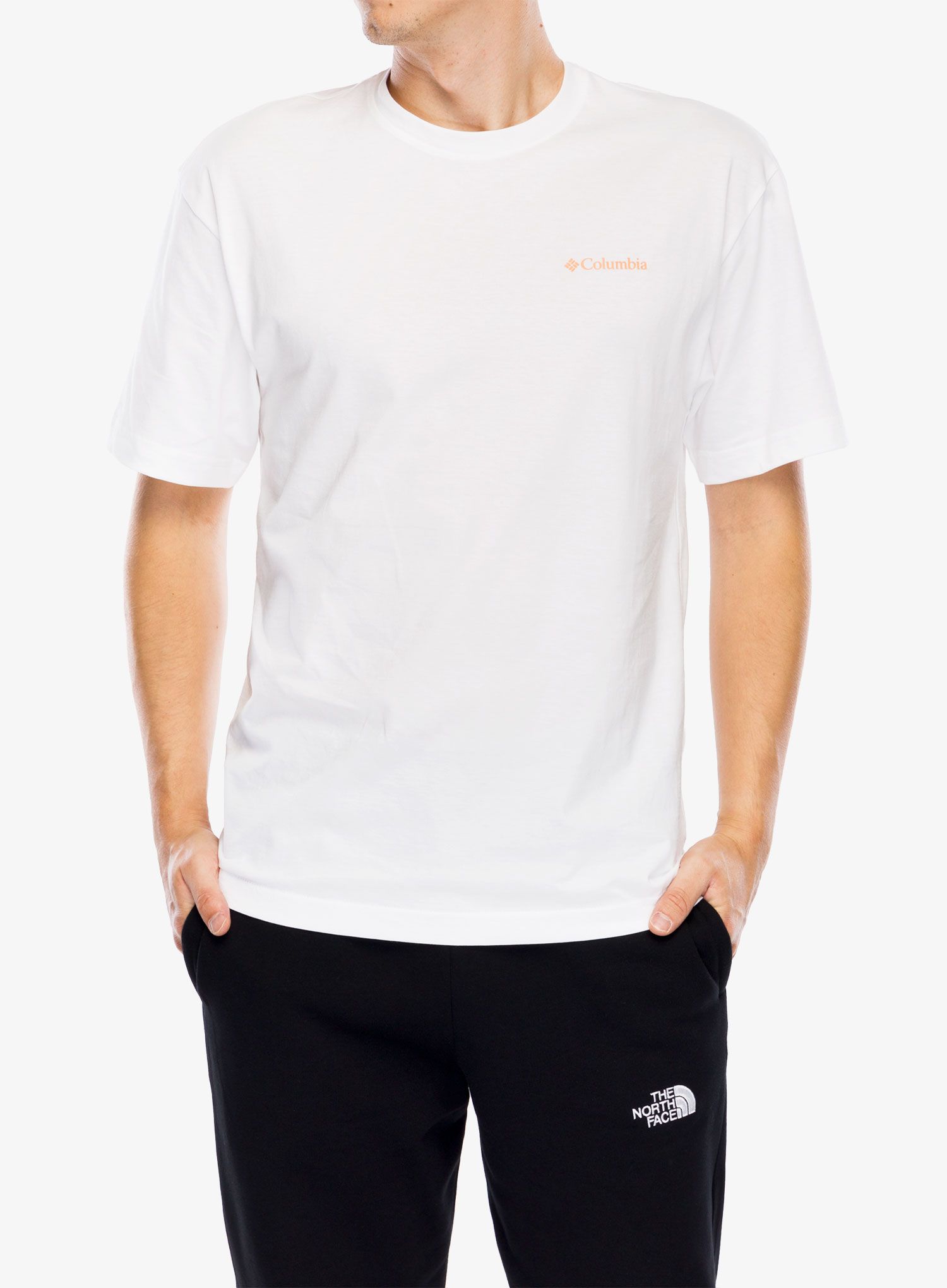 Bombažna majica Columbia Black Butte Graphic Tee - white