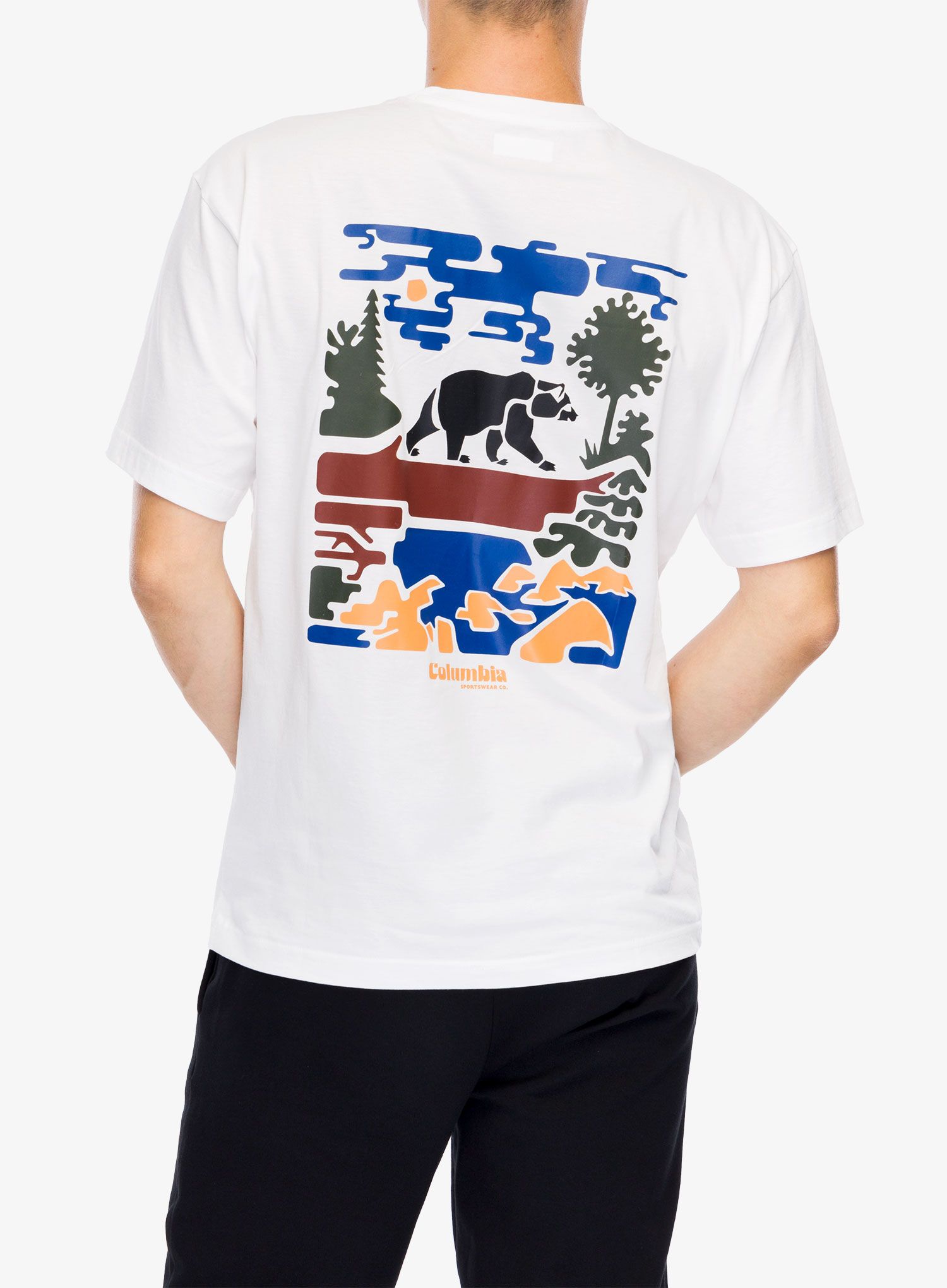 Bombažna majica Columbia Black Butte Graphic Tee - white