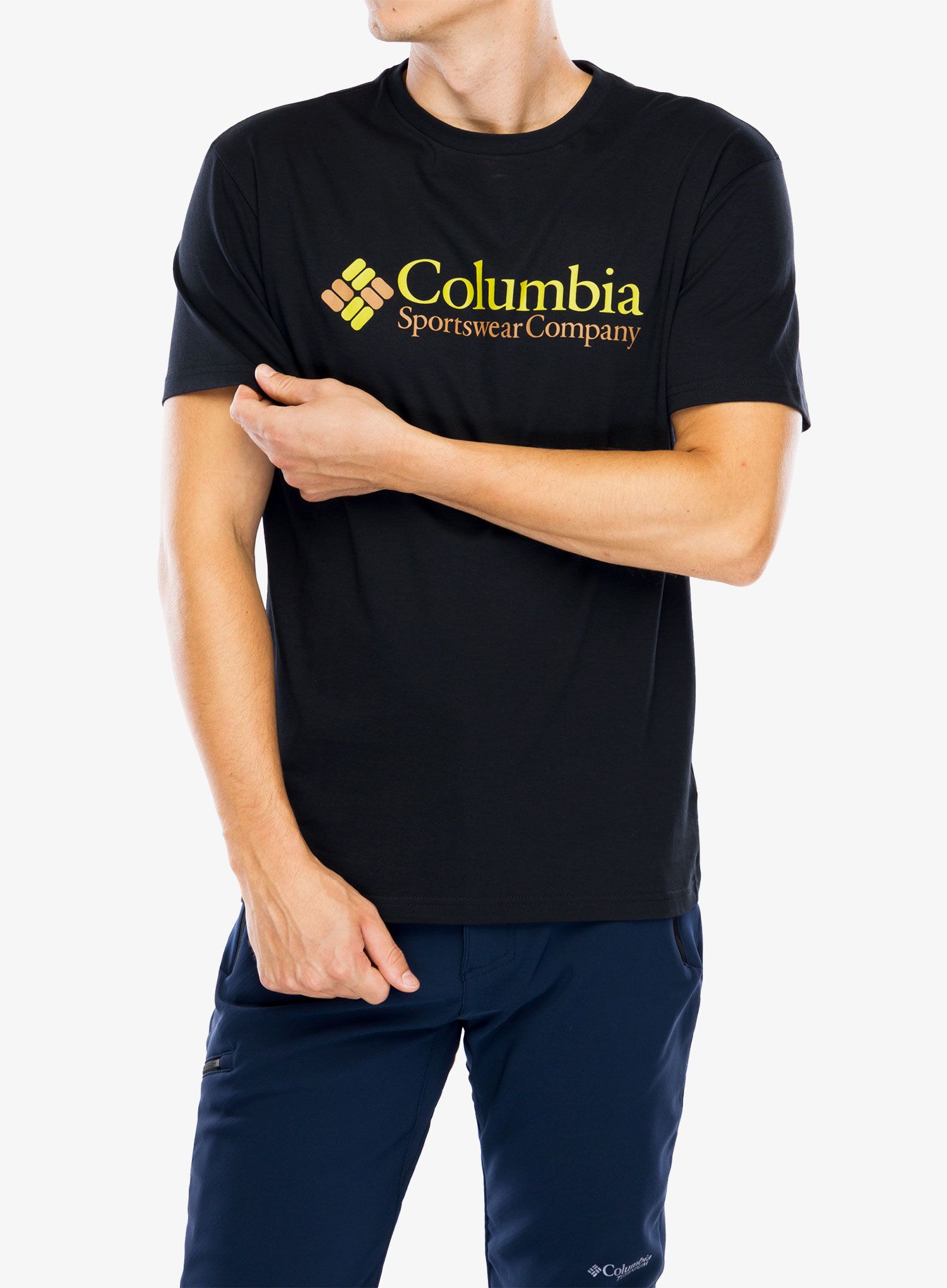 Bombažna majica Columbia CSC Basic Logo S/S Shirt - black/csc retro logo