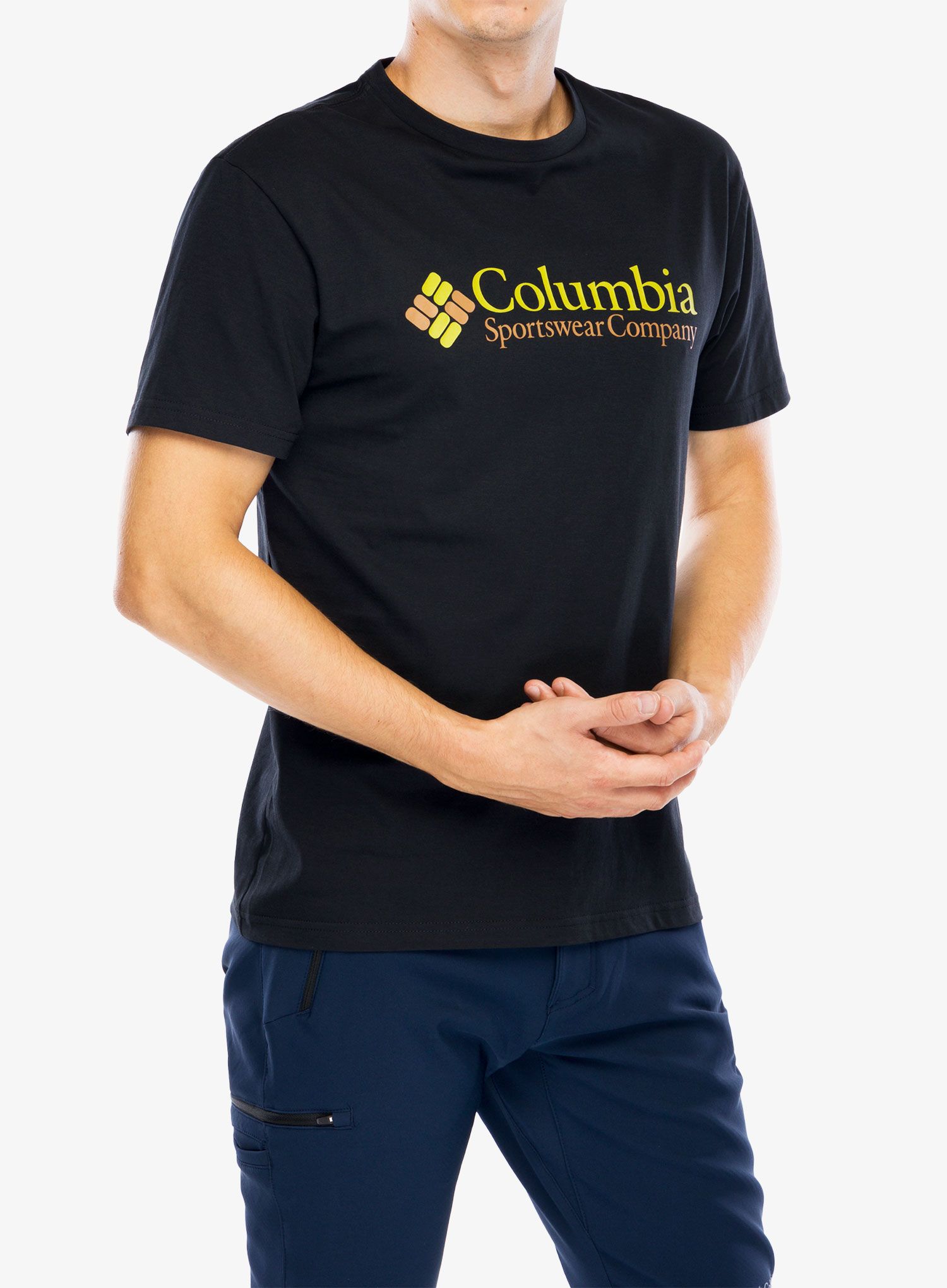 Bombažna majica Columbia CSC Basic Logo S/S Shirt - black/csc retro logo
