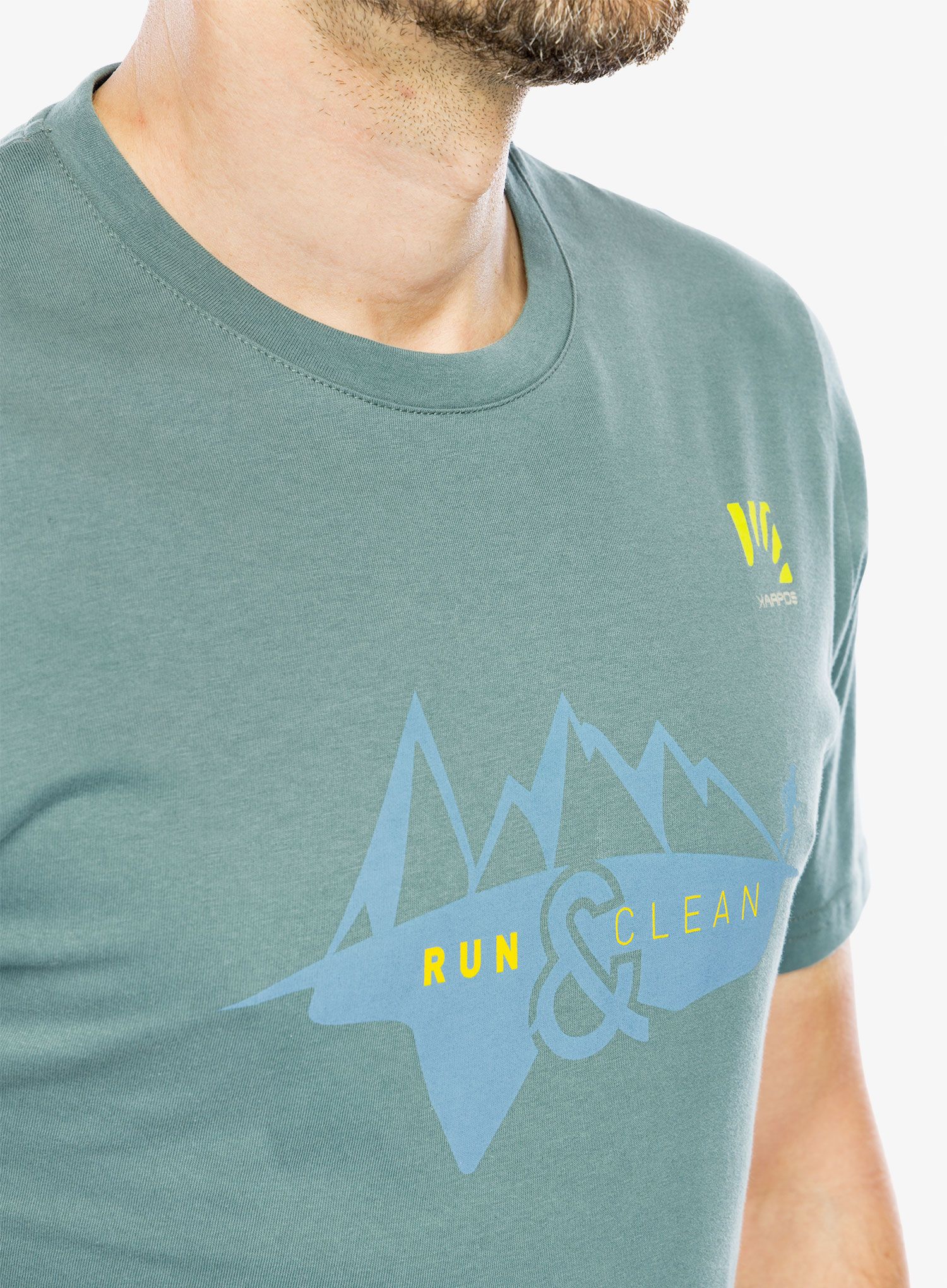 Bombažna majica Karpos Sport&Clean T-Shirt - run/north atlantic