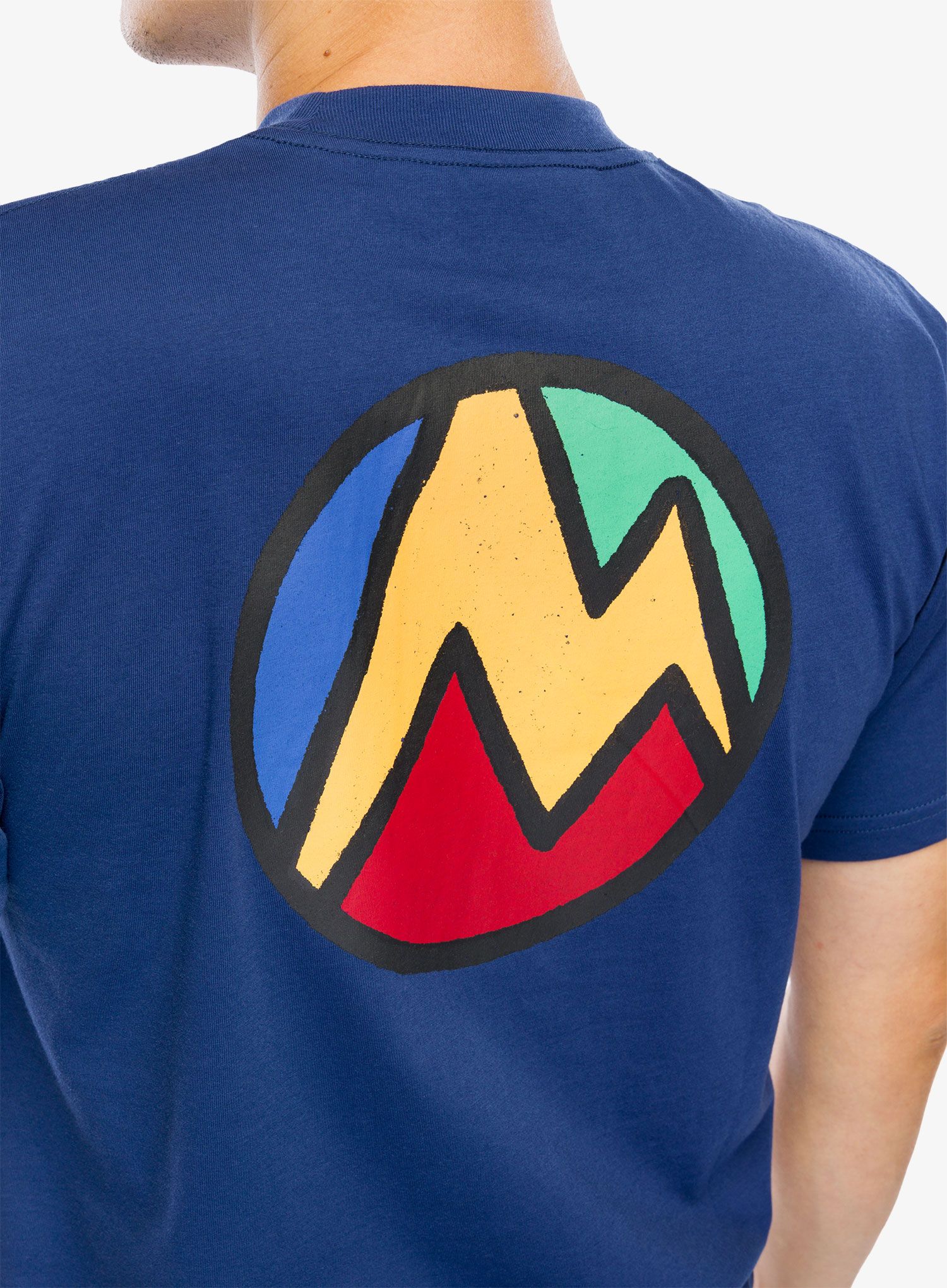 Bombažna majica Marmot Crayon M Dot Tee SS - twilight blue