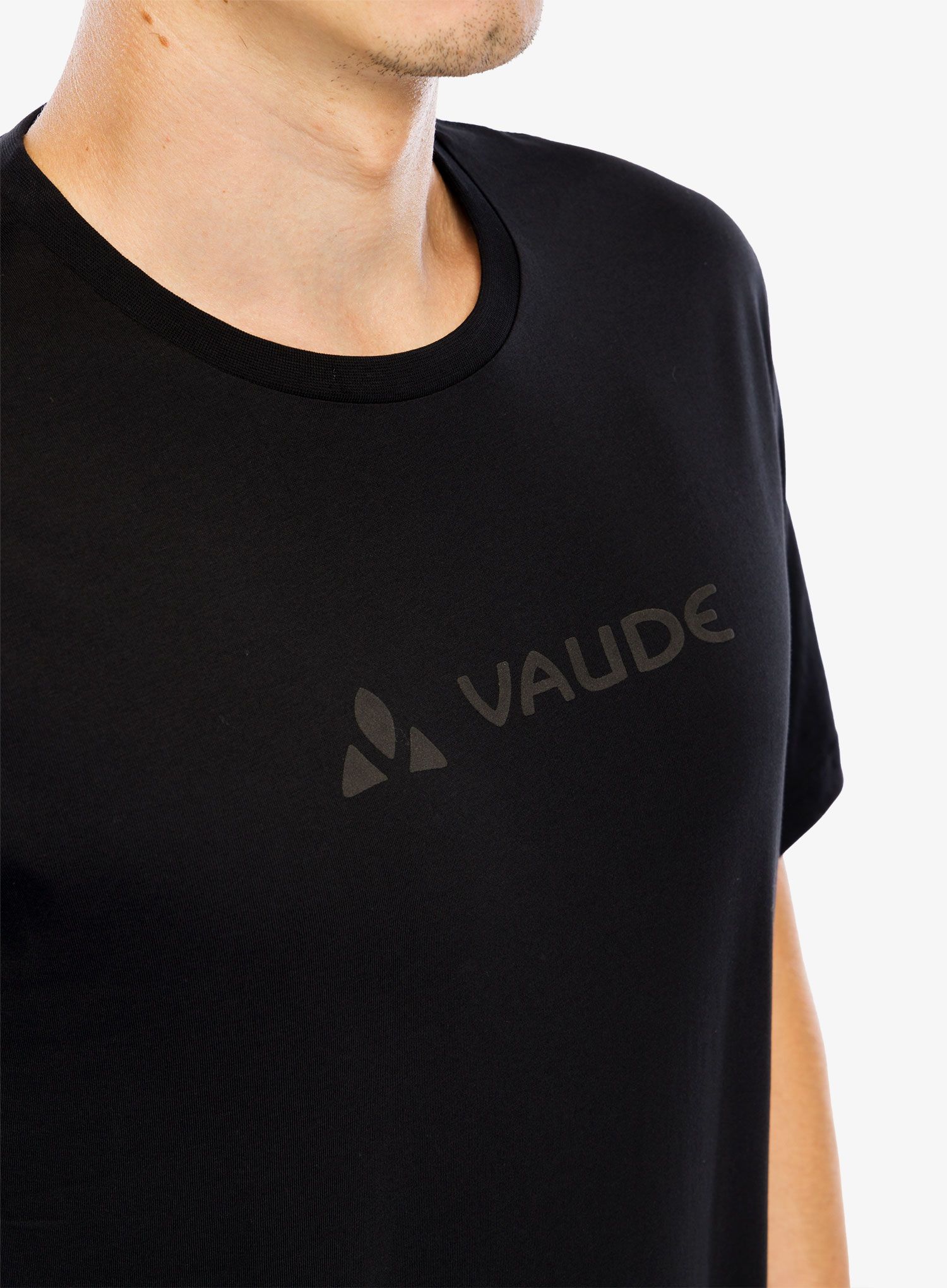 Bombažna majica Vaude Logo T-Shirt II - black