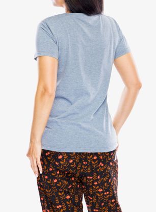 Ženska majica Fjallraven 1960 Logo T-shirt - indigo blue/melange