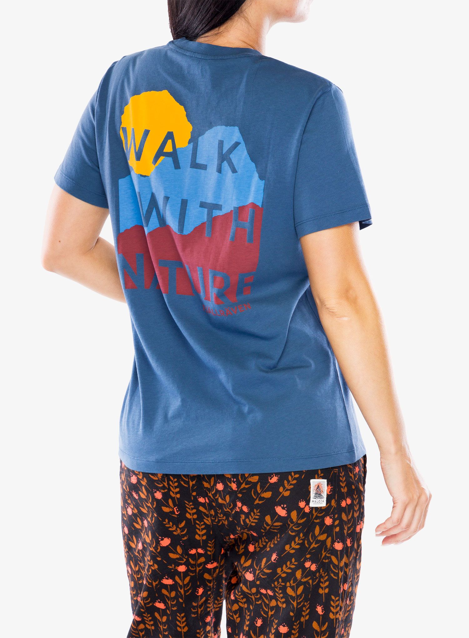 Ženska majica Fjallraven Nature T-shirt  - indigo blue