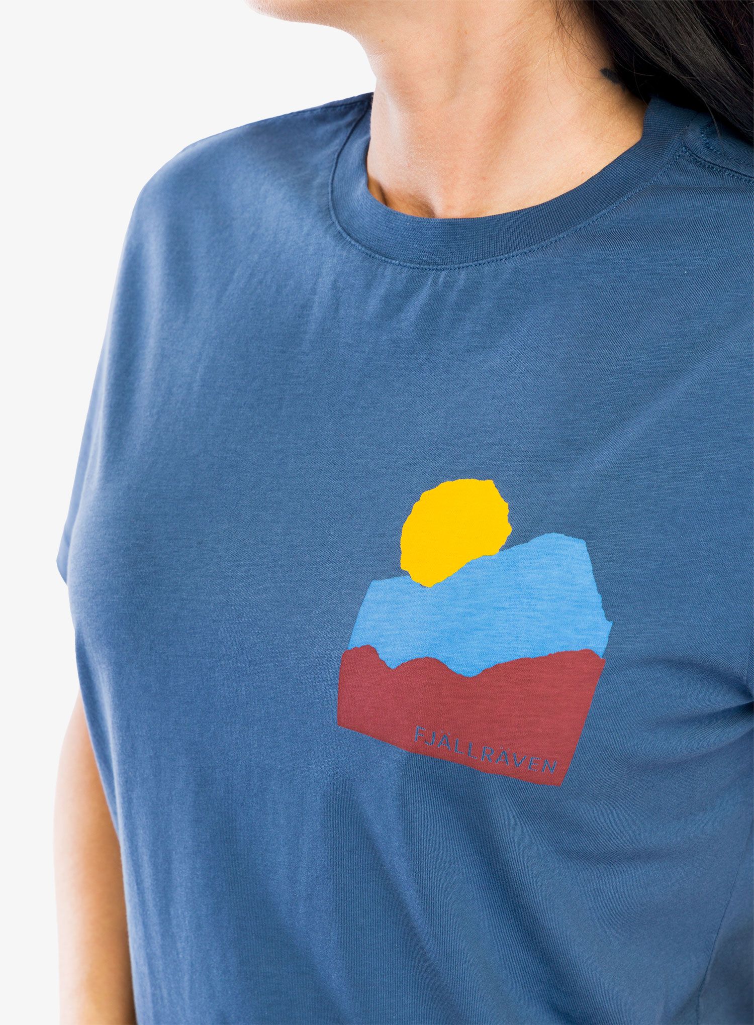 Ženska majica Fjallraven Nature T-shirt  - indigo blue