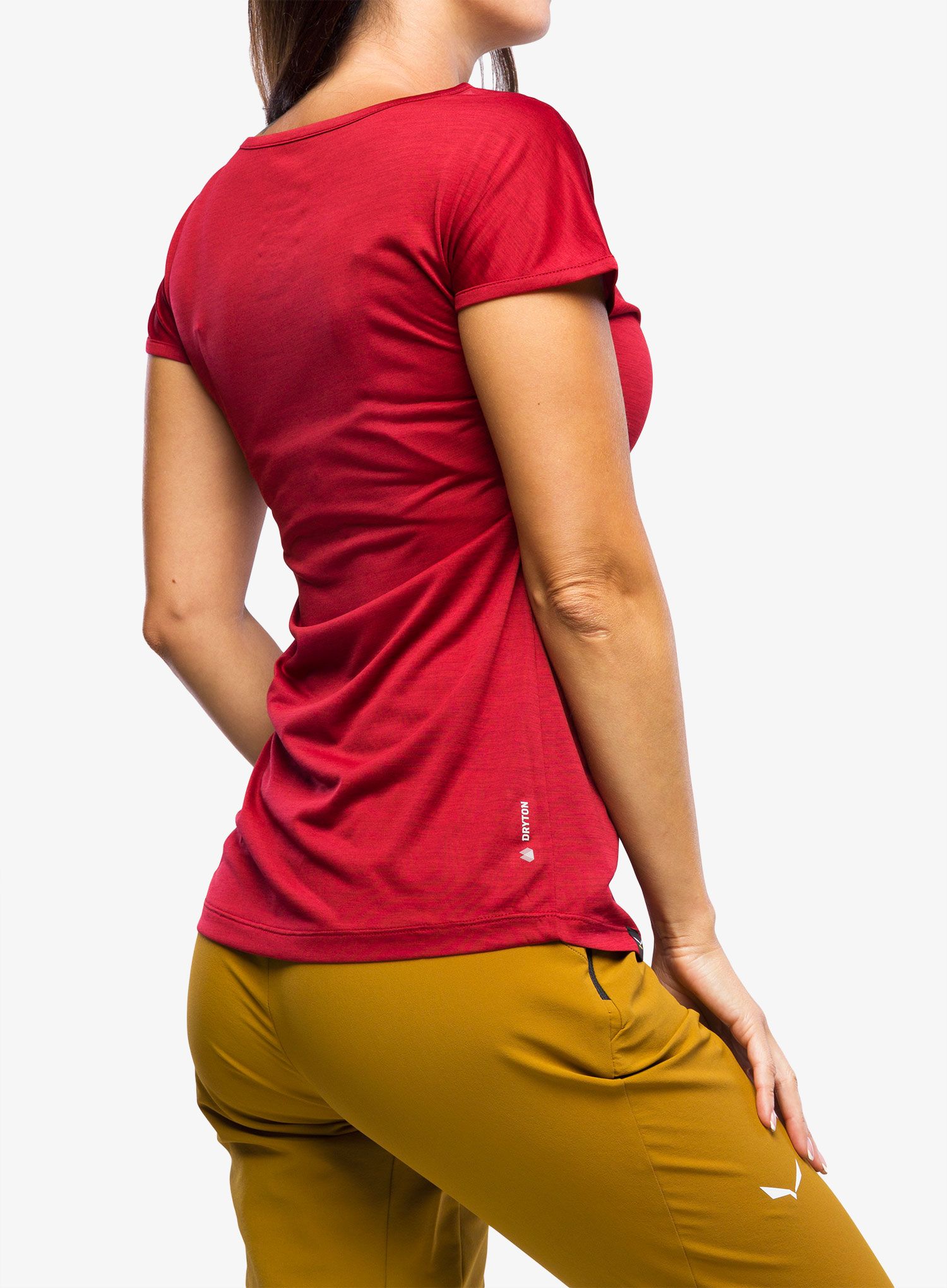 Ženska majica Salewa Puez Melange Dry S/S Tee - syrah melange