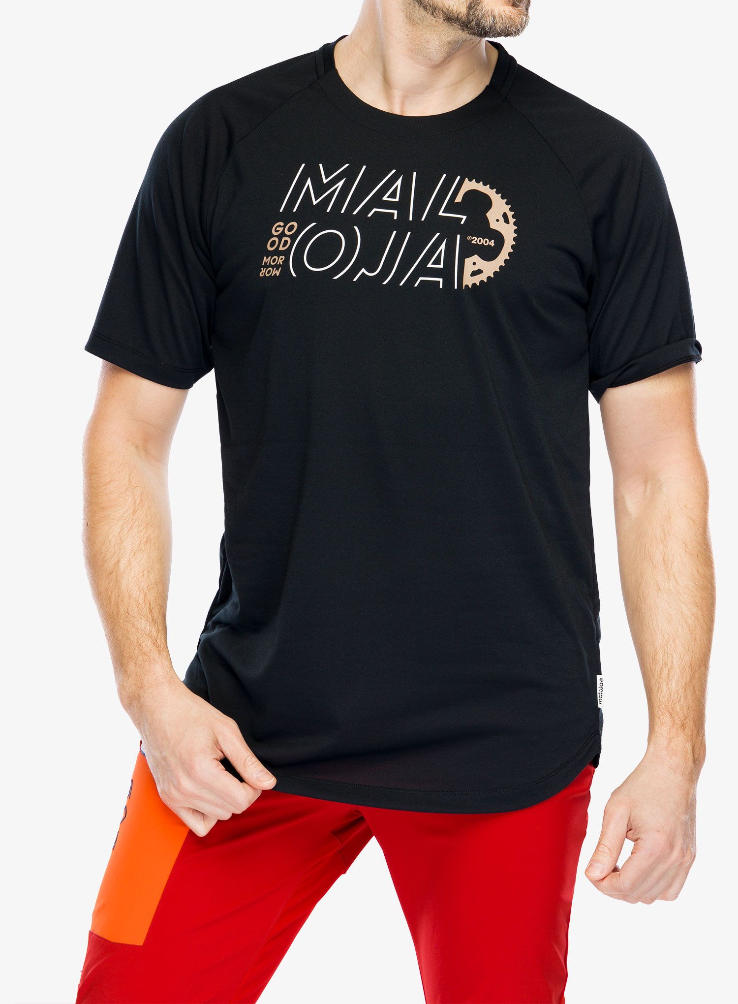 Majica enduro Maloja Serles - deep black