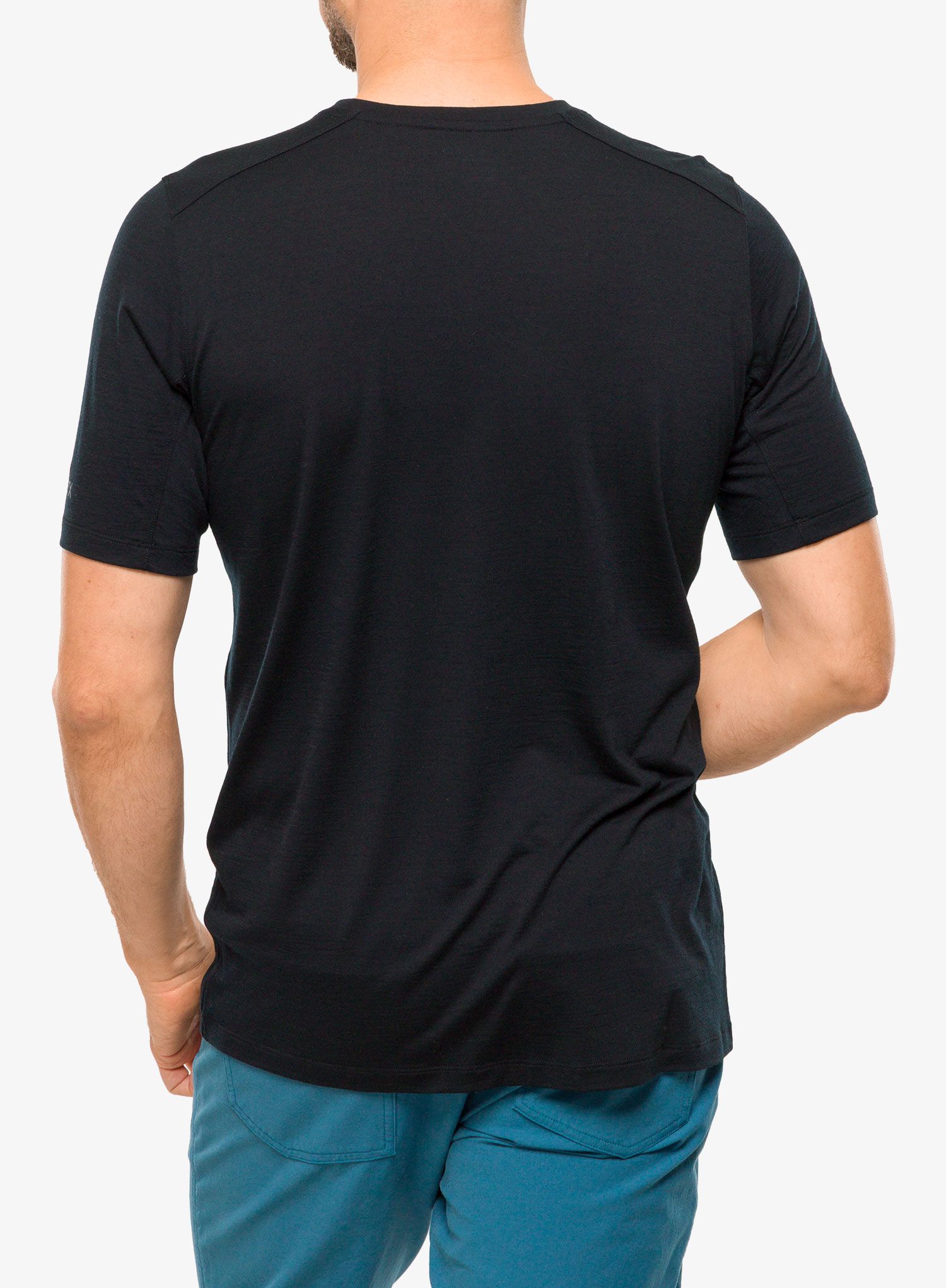 Merino majica Arcteryx Ionia Merino Wool Logo - black
