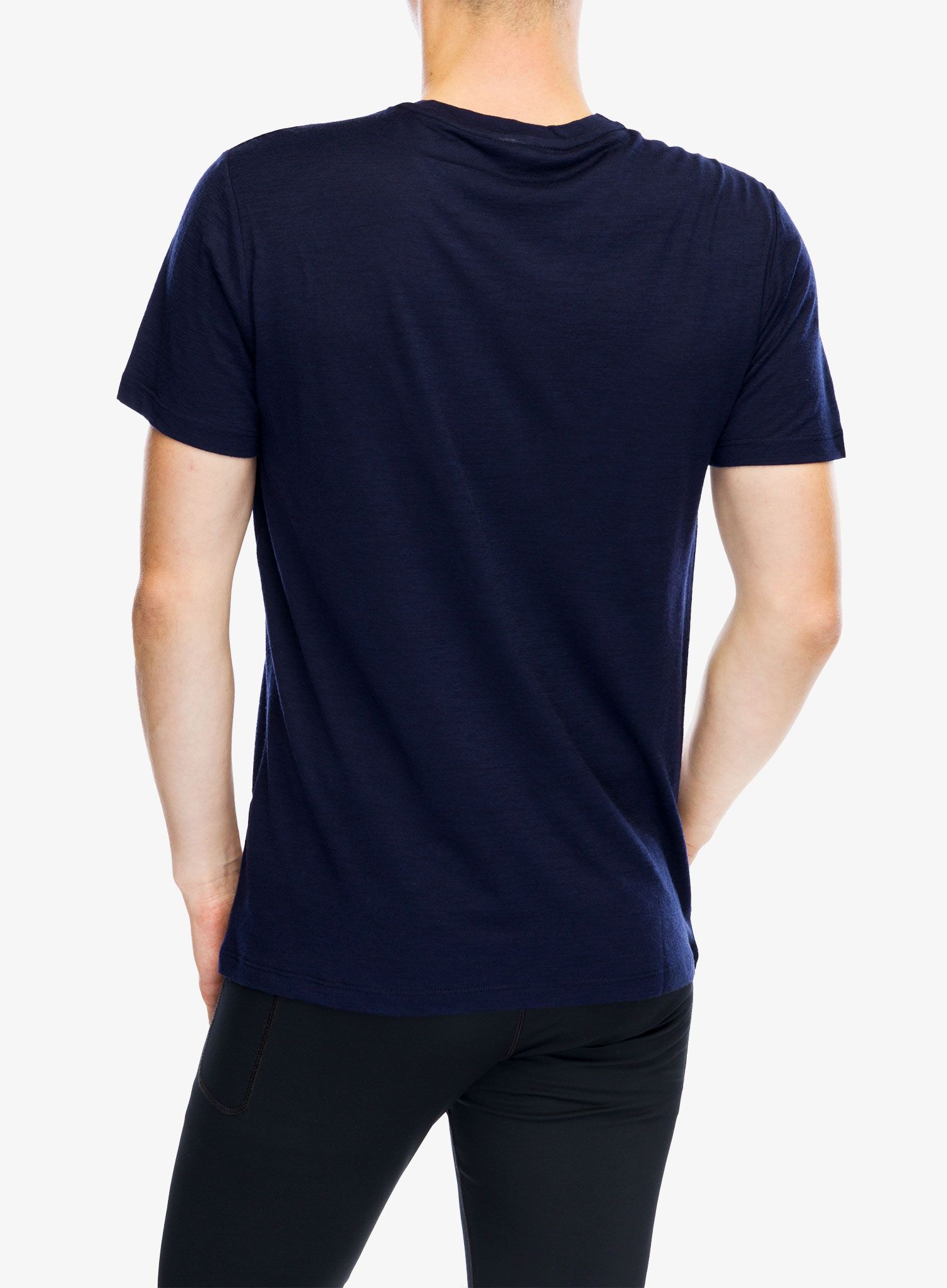 Merino majica Icebreaker Merino 150 Tech Lite SS T Camp Essentials - midnight navy
