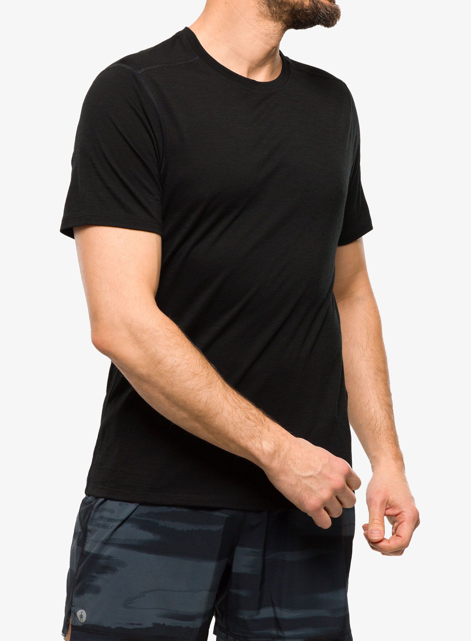 Merino majica Smartwool Merino Short Sleeve Tee - black