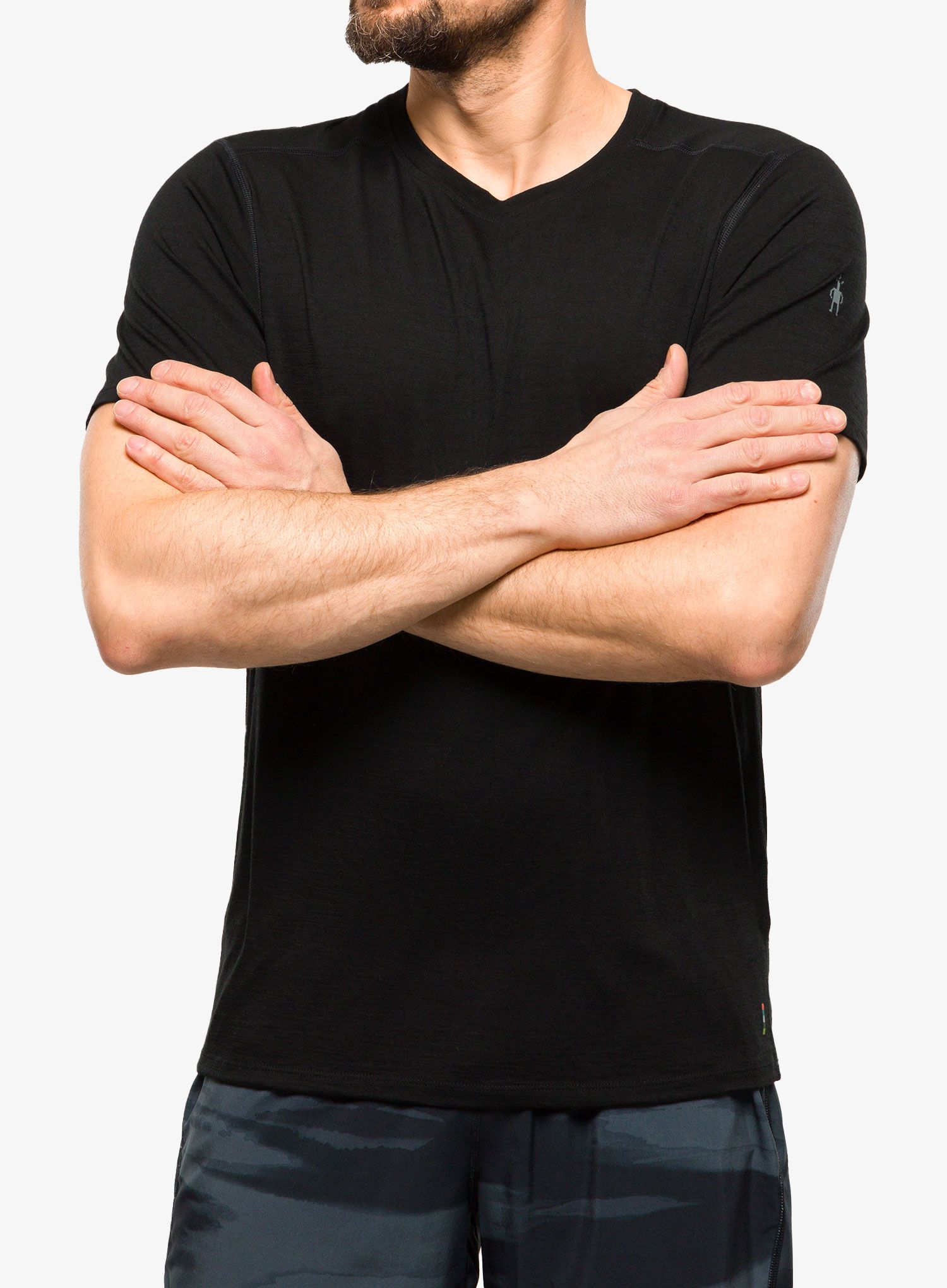 Merino majica Smartwool Merino Short Sleeve Tee - black