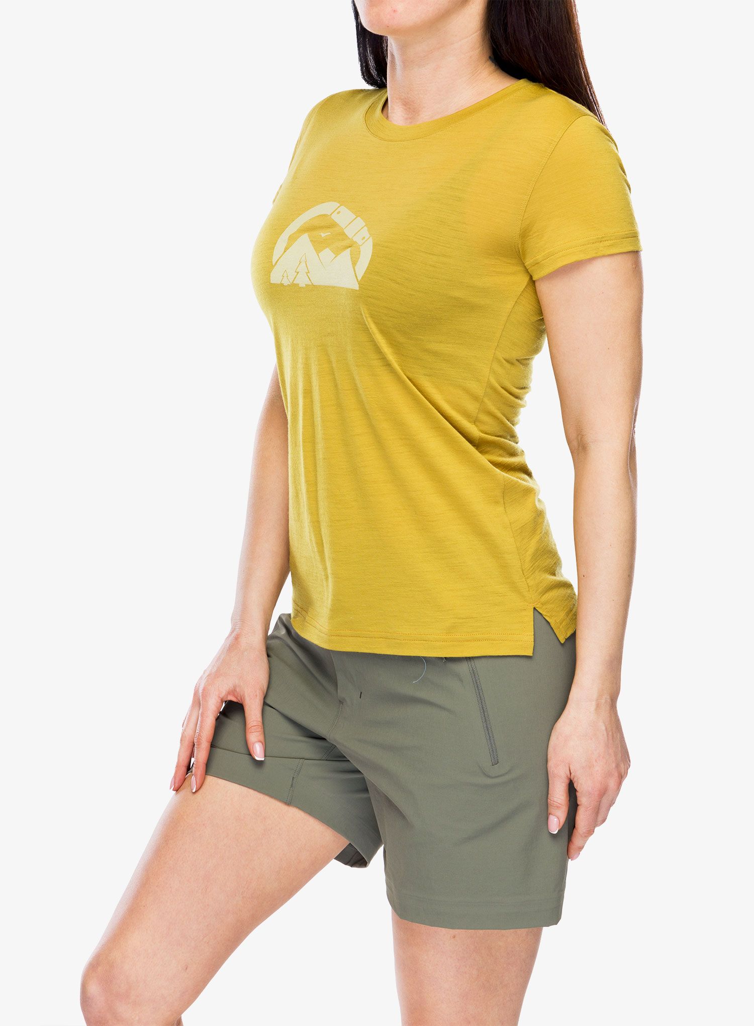Ženska merino majica Sensor Merino Air Summit Tee - mustard