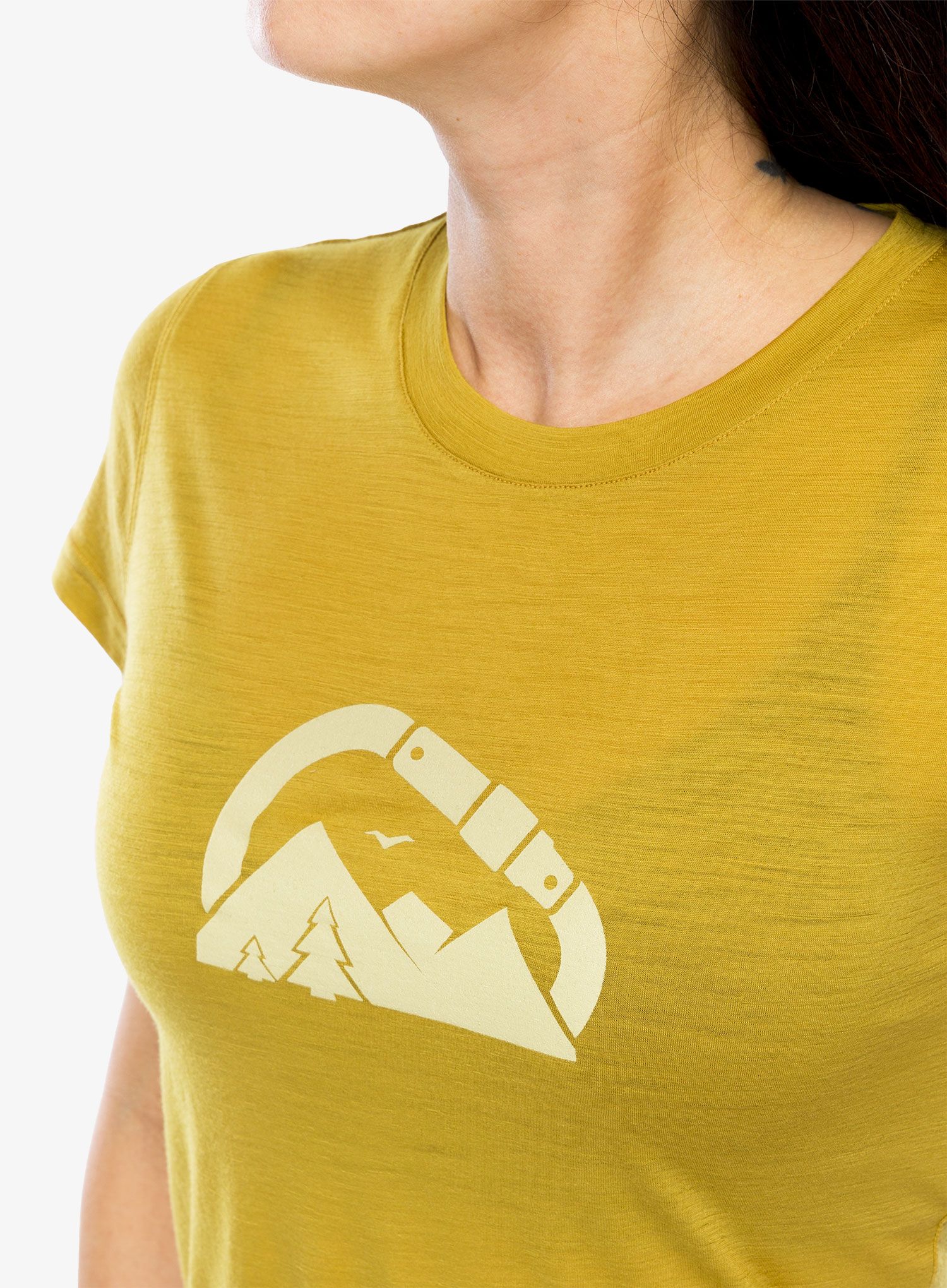 Ženska merino majica Sensor Merino Air Summit Tee - mustard