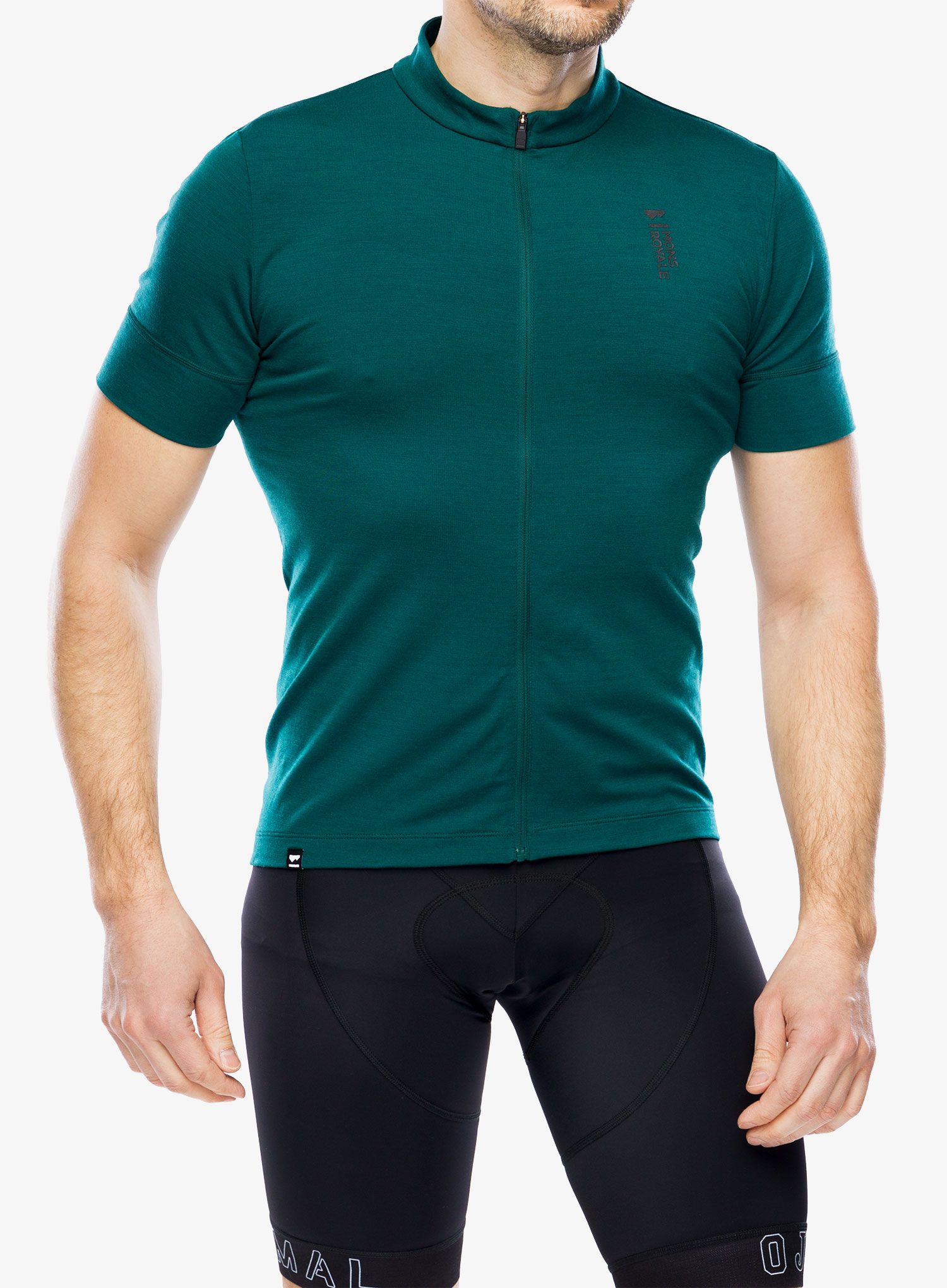 Kolesarska majica Mons Royale Roam Cargo Merino Shift Full Zip T - evergreen