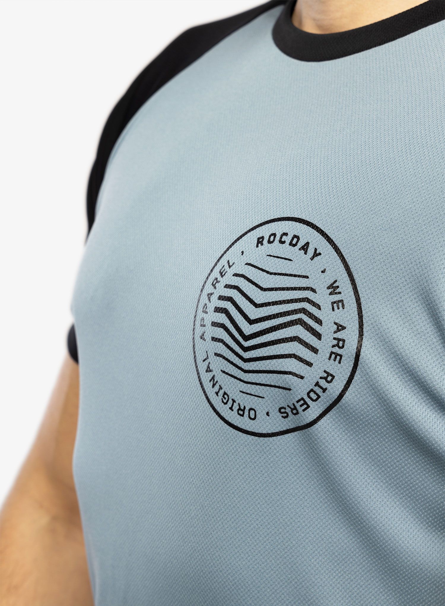 Kolesarska majica Rocday Gravel - black/blue