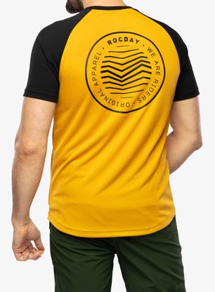 Kolesarska majica Rocday Gravel - black/yellow