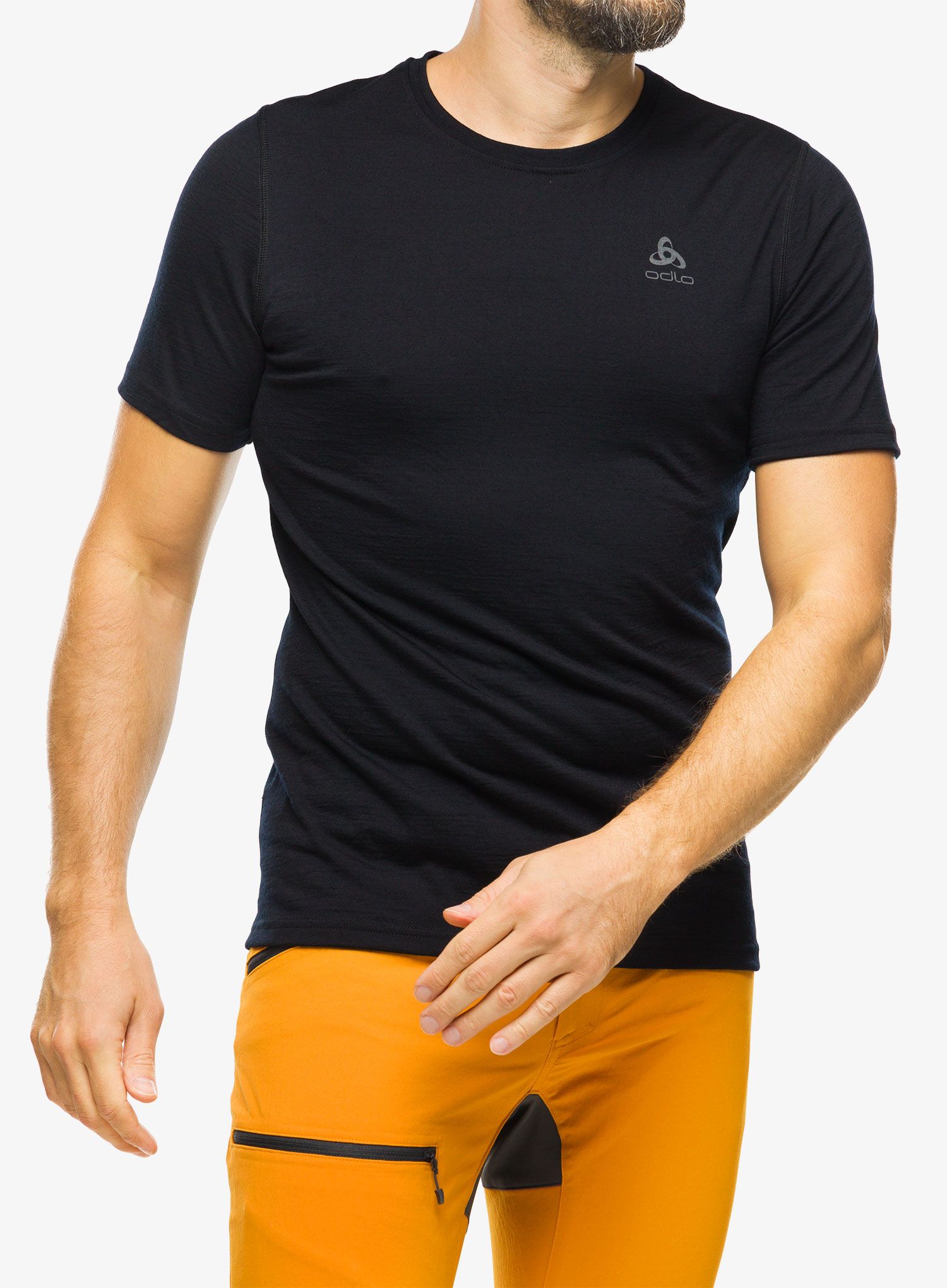 Termo majica Odlo Merino 200 BL Top Crew Neck SS - black