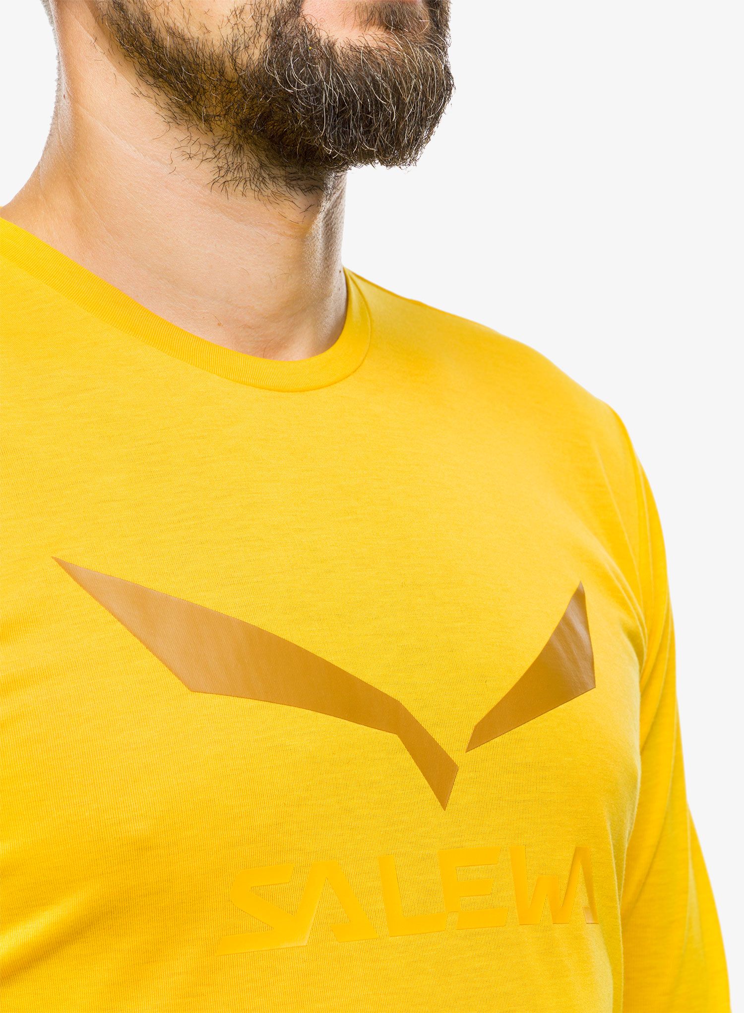 Majica z dolgimi rokavi Salewa Solidlogo Dry L/S Tee - gold