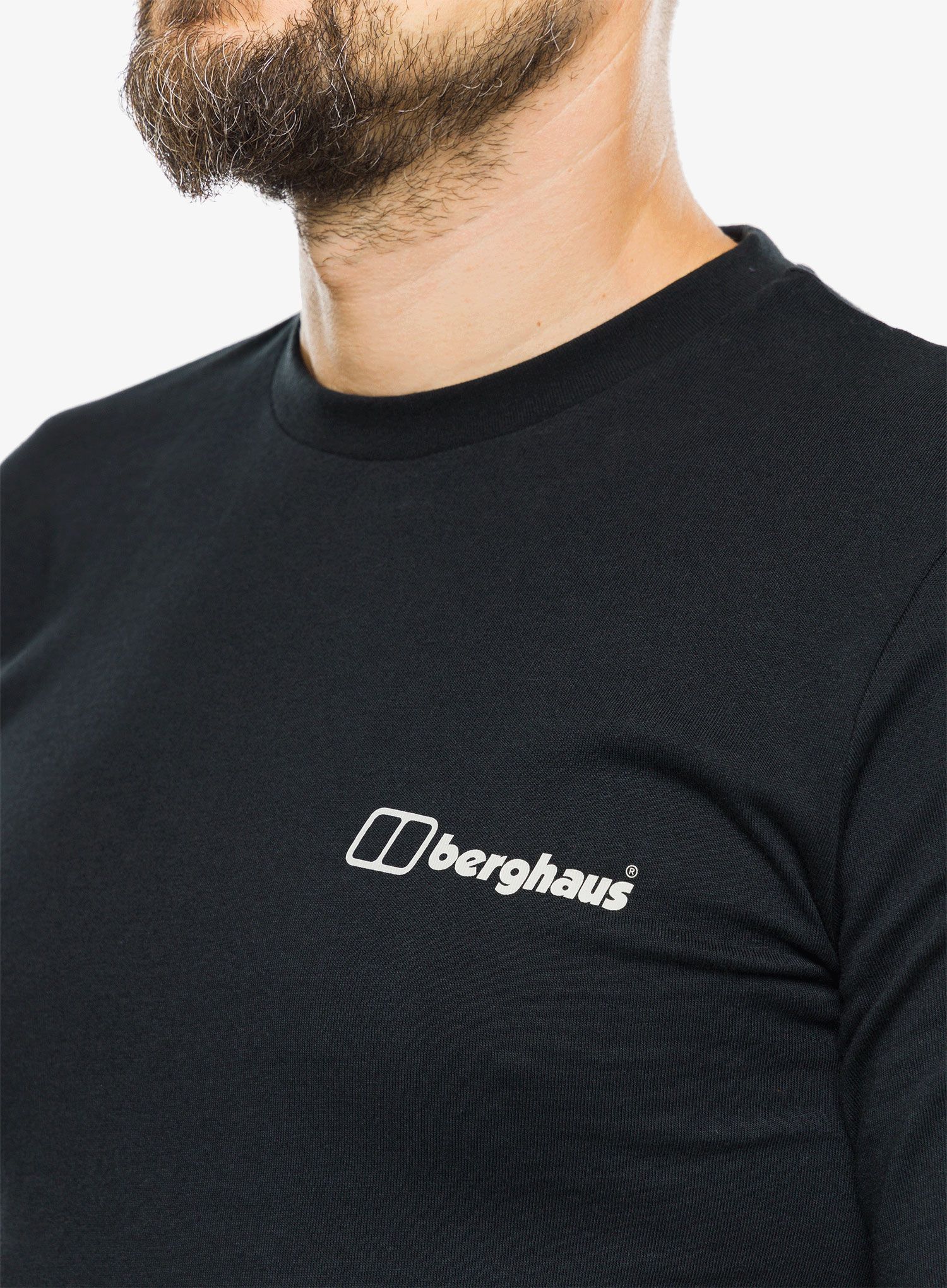 Majica s potiskom Berghaus Dolomites Mtn SS Tee - black/black