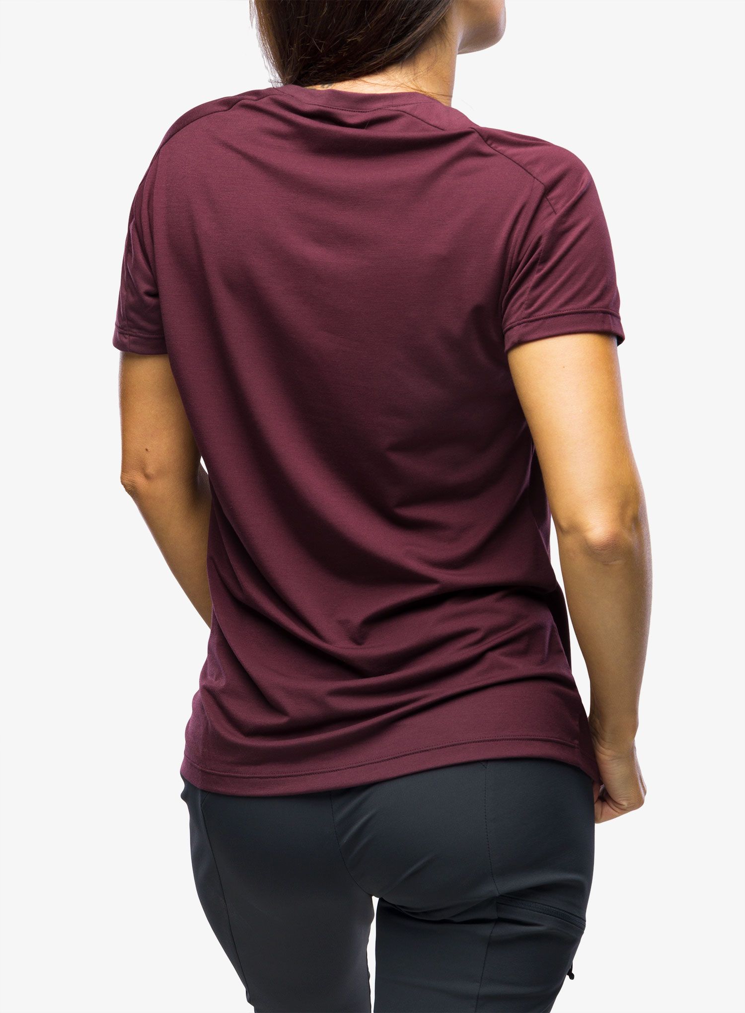 Ženska majica s potiskom Mountain Equipment Headpoint Ray Tee - raisin