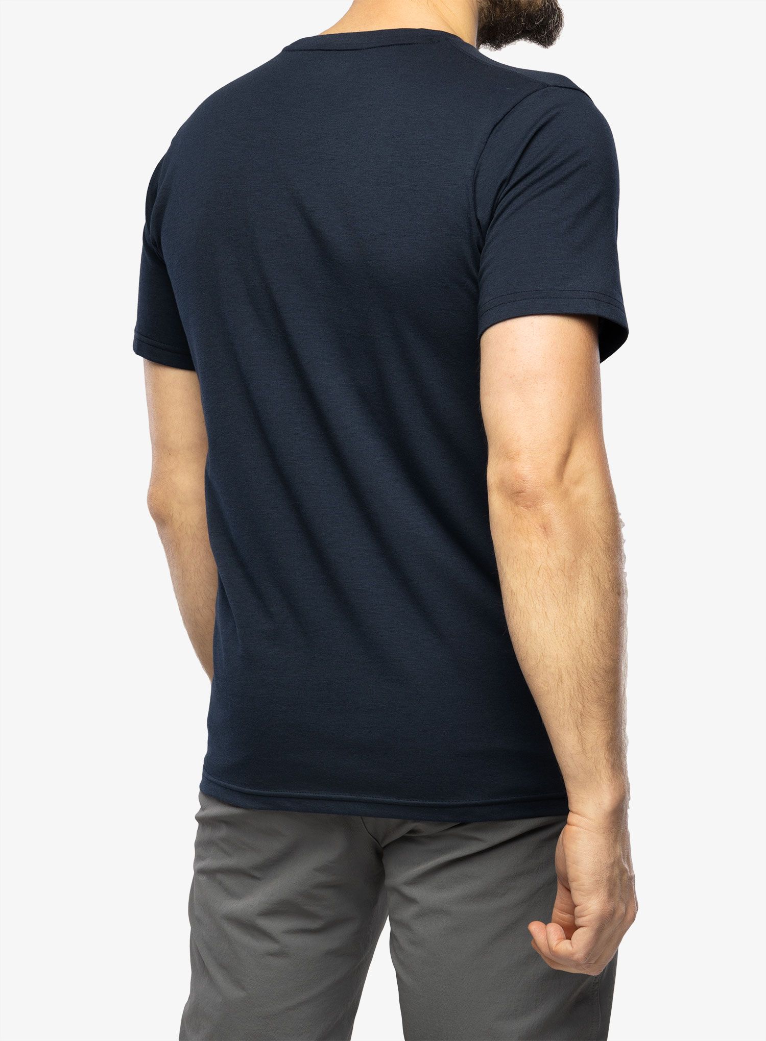 Majica s potiskom Columbia Sun Trek S/S Graphic Tee - coll navy/palmed hex graphic