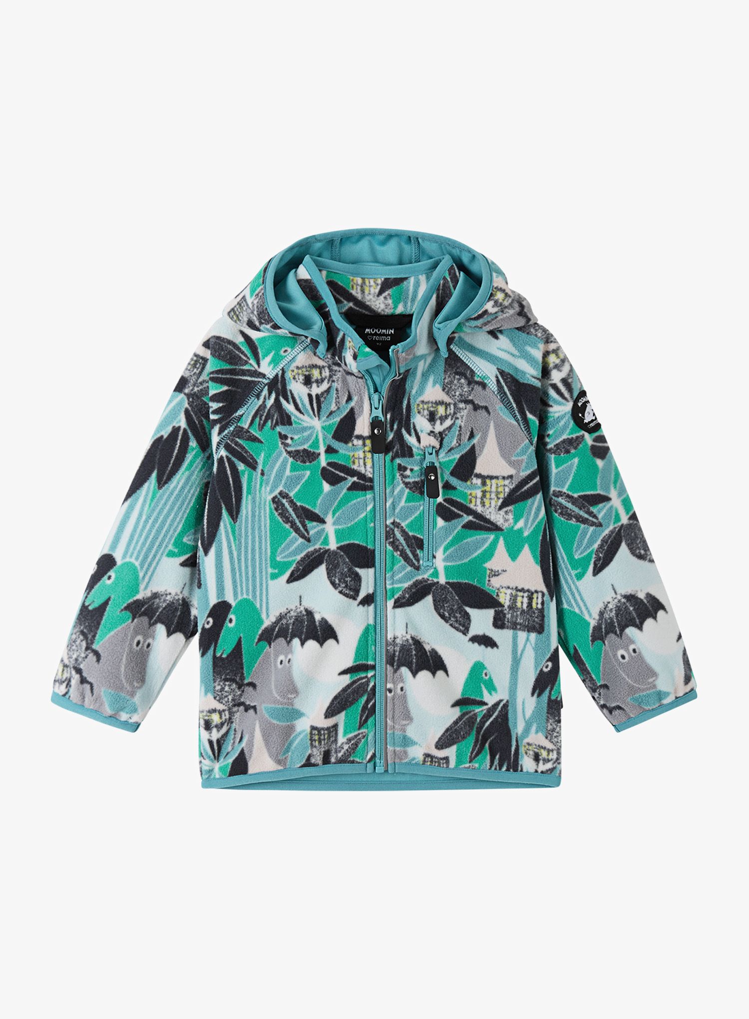 Otroška jopica Reima Moomin Vindskydd - green aqua