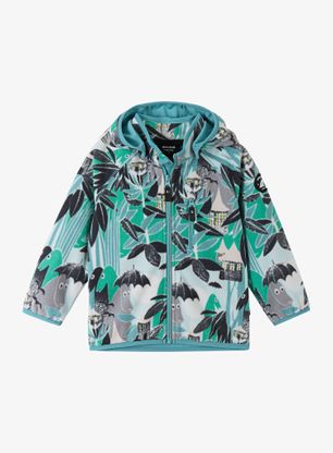 Otroška jopica Reima Moomin Vindskydd - green aqua