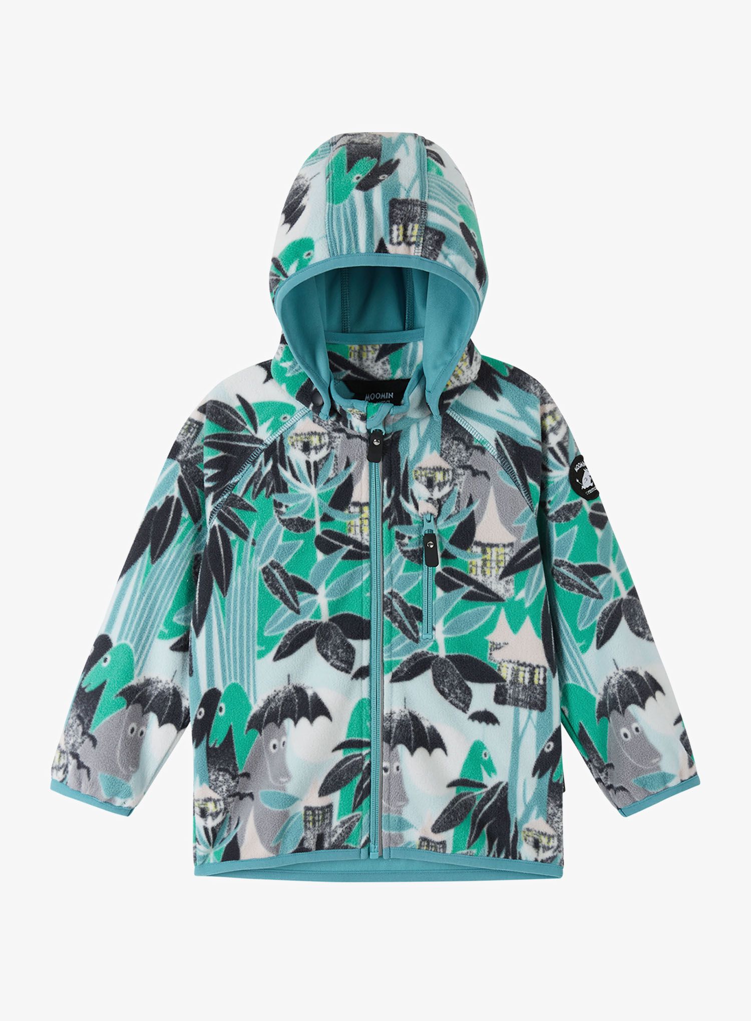 Otroška jopica Reima Moomin Vindskydd - green aqua