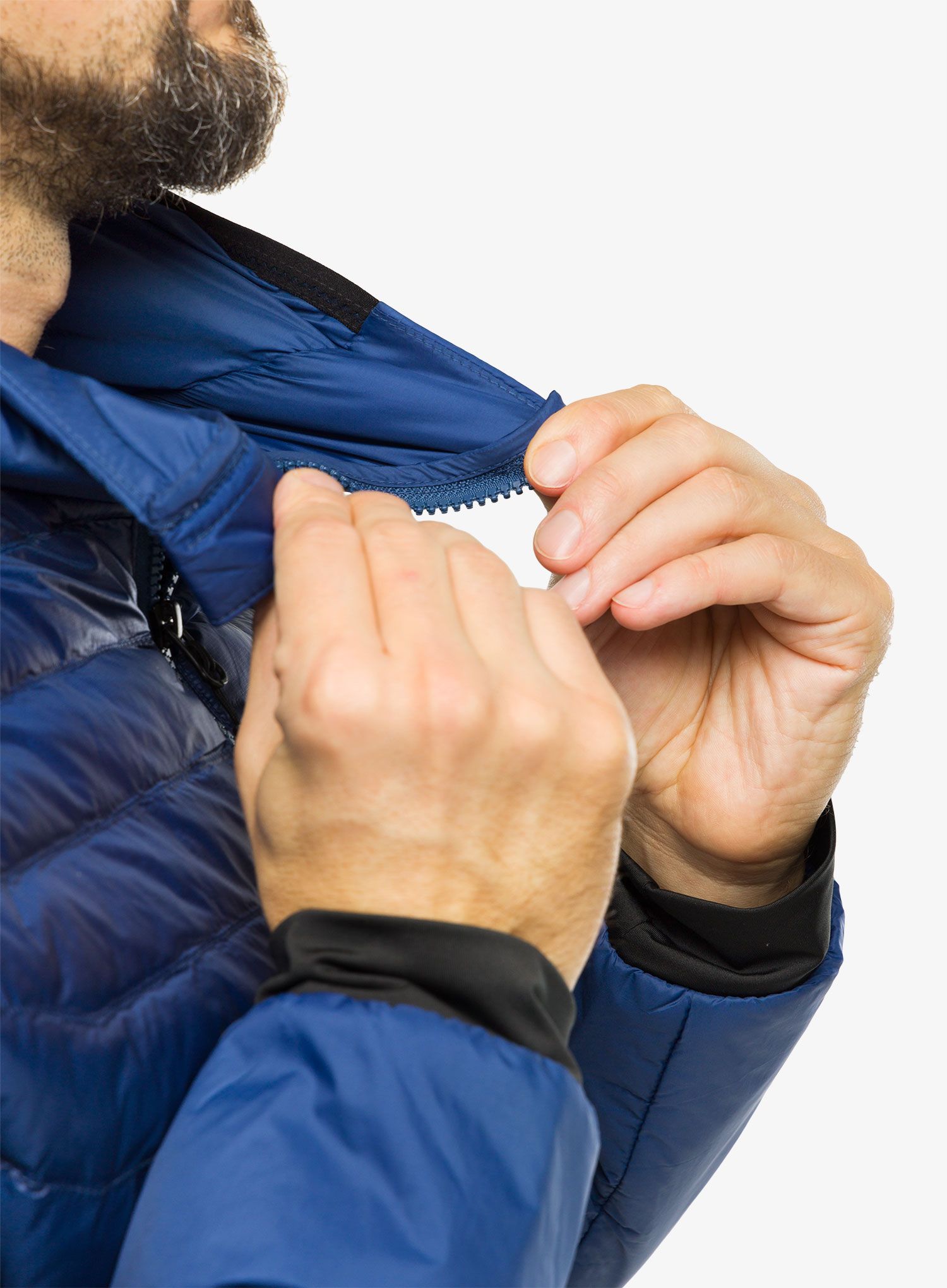 Moška jakna The North Face Macugnaga Hybrid Insulation - shady blue/grey