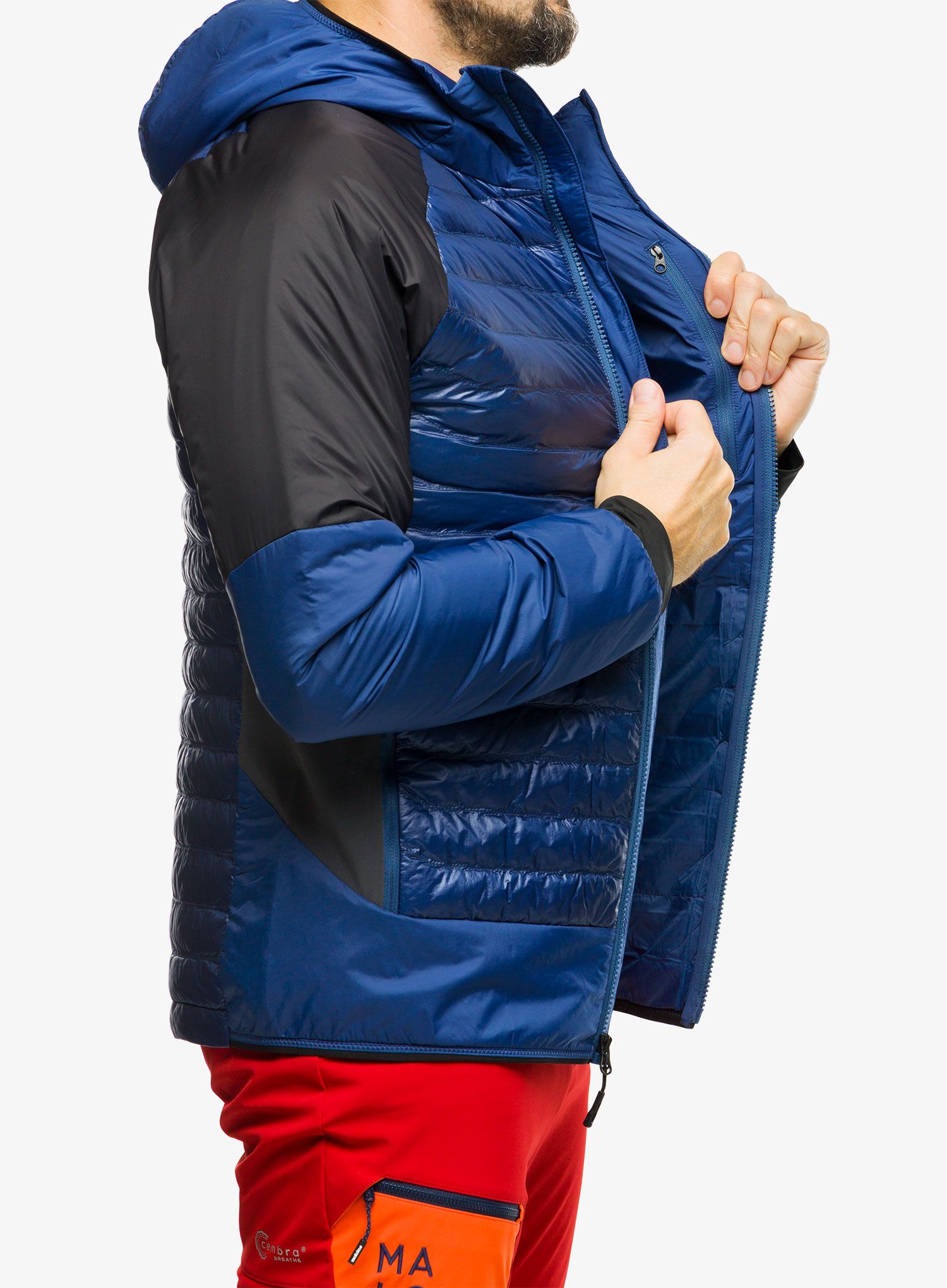 Moška jakna The North Face Macugnaga Hybrid Insulation - shady blue/grey