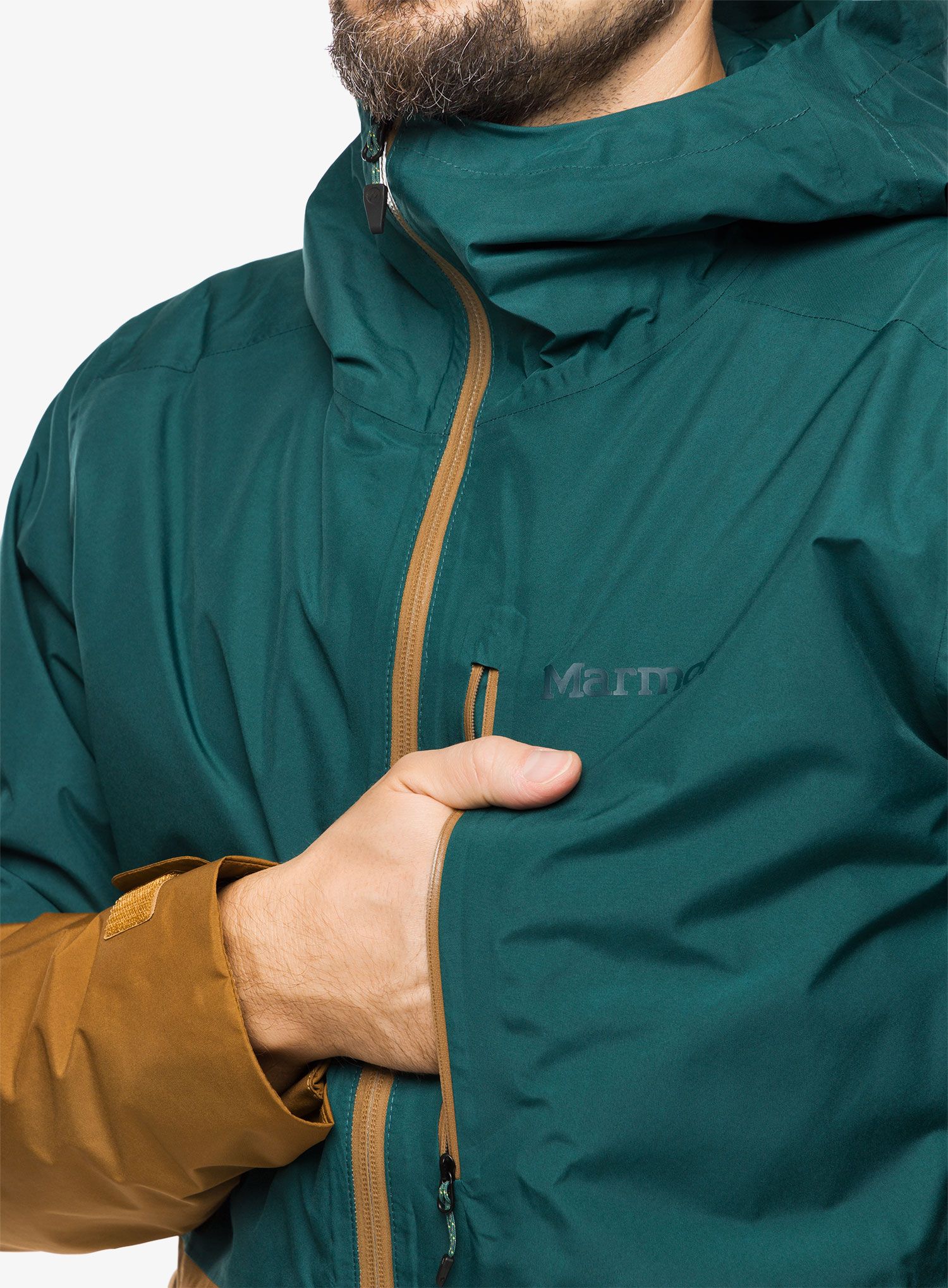 Moška smučarska jakna Marmot Lightray GORE-TEX Jacket - dark jungle/hazel