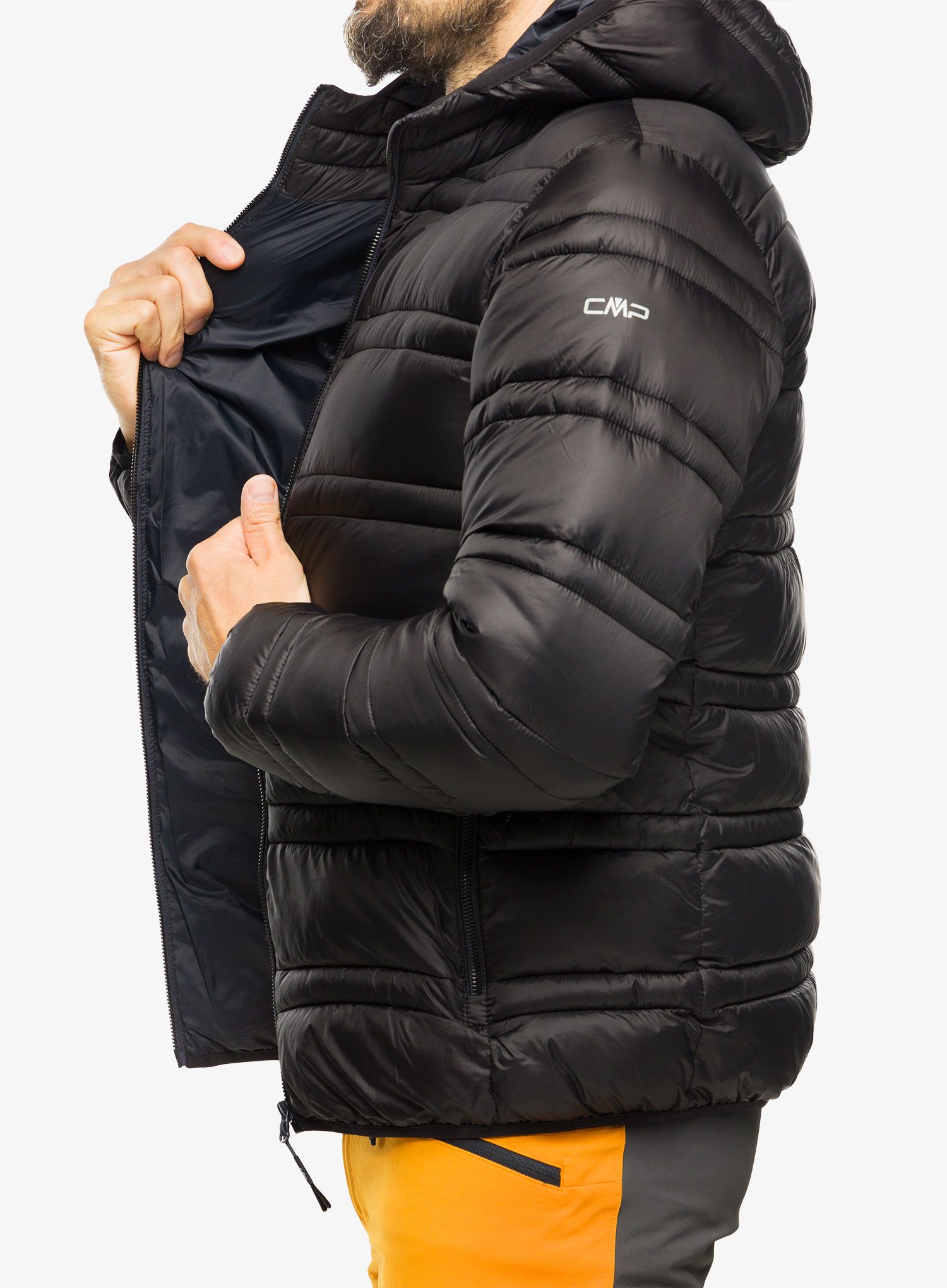 Sintetična jakna CMP Jacket Snaps Hood Tresh - nero