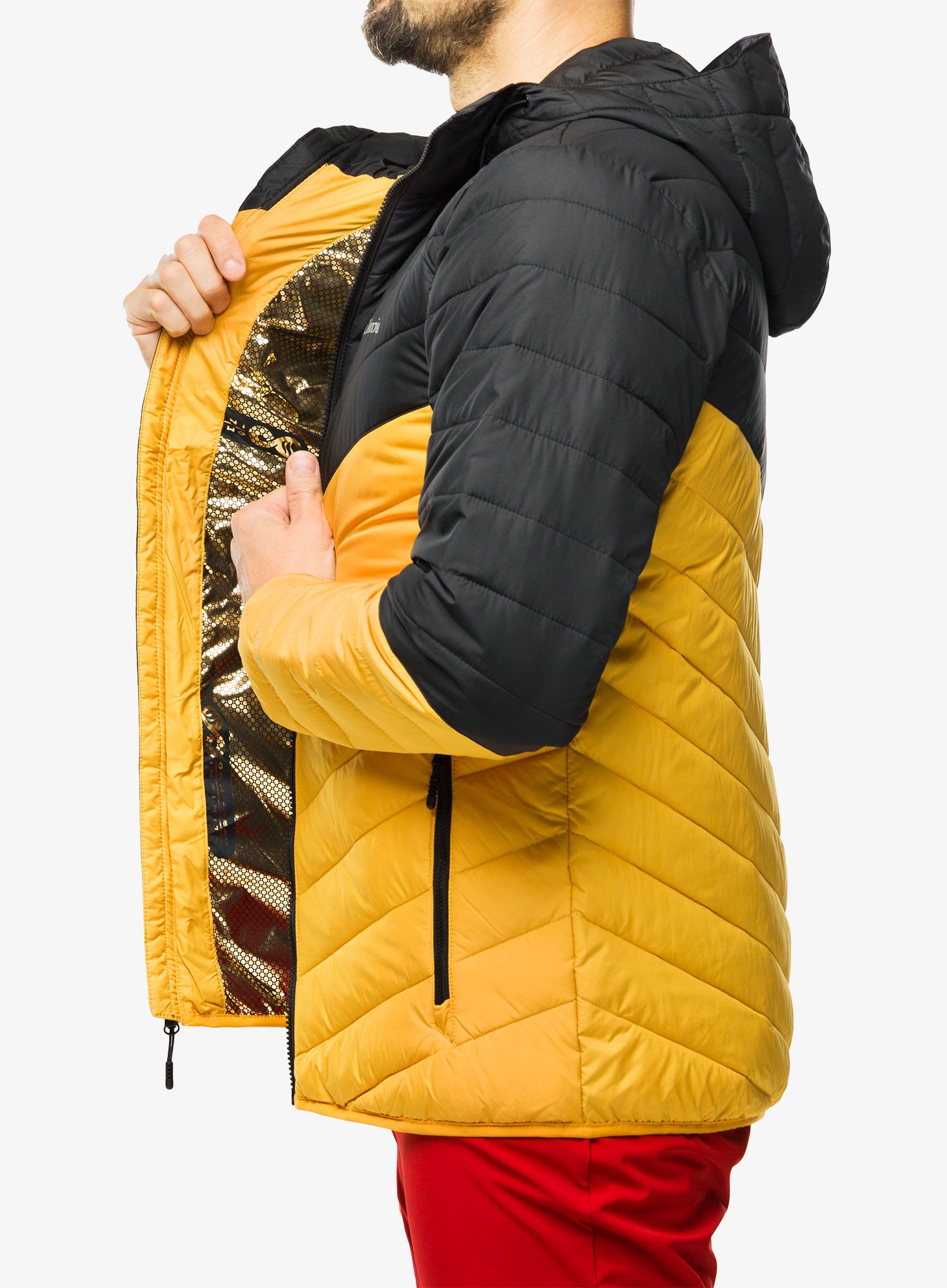 Sintetična jakna Columbia Eddie Gorge Hooded Jacket - raw honey/black