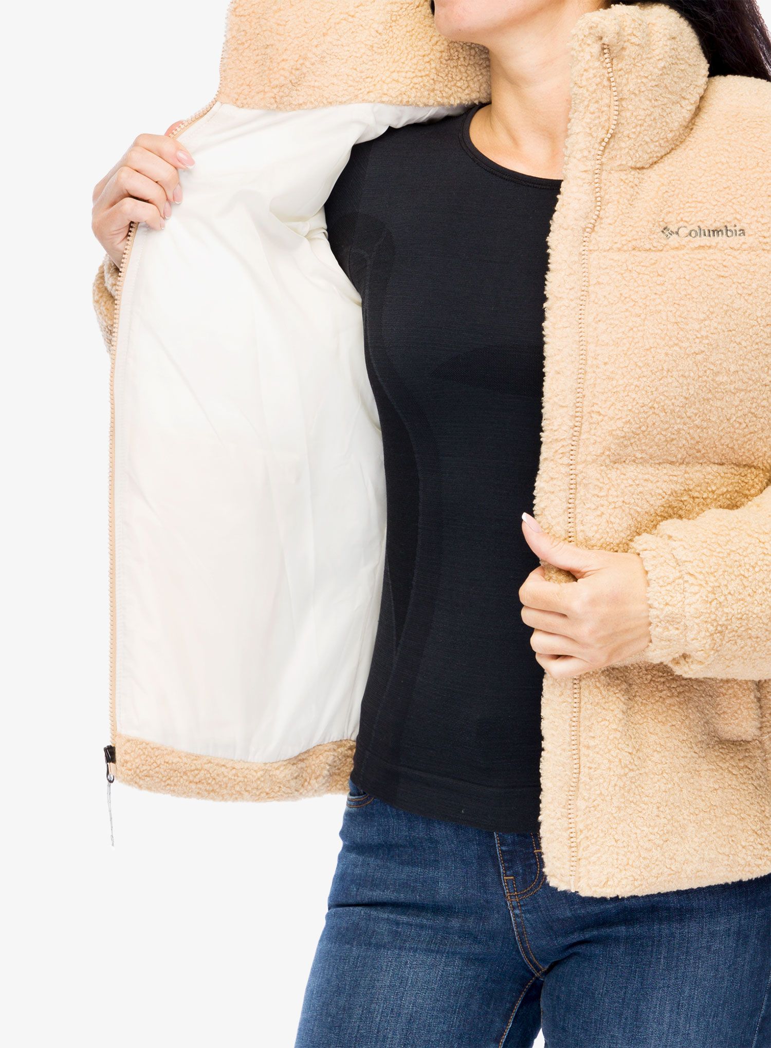Sintetična jakna Columbia Puffect Sherpa Jacket - canoe
