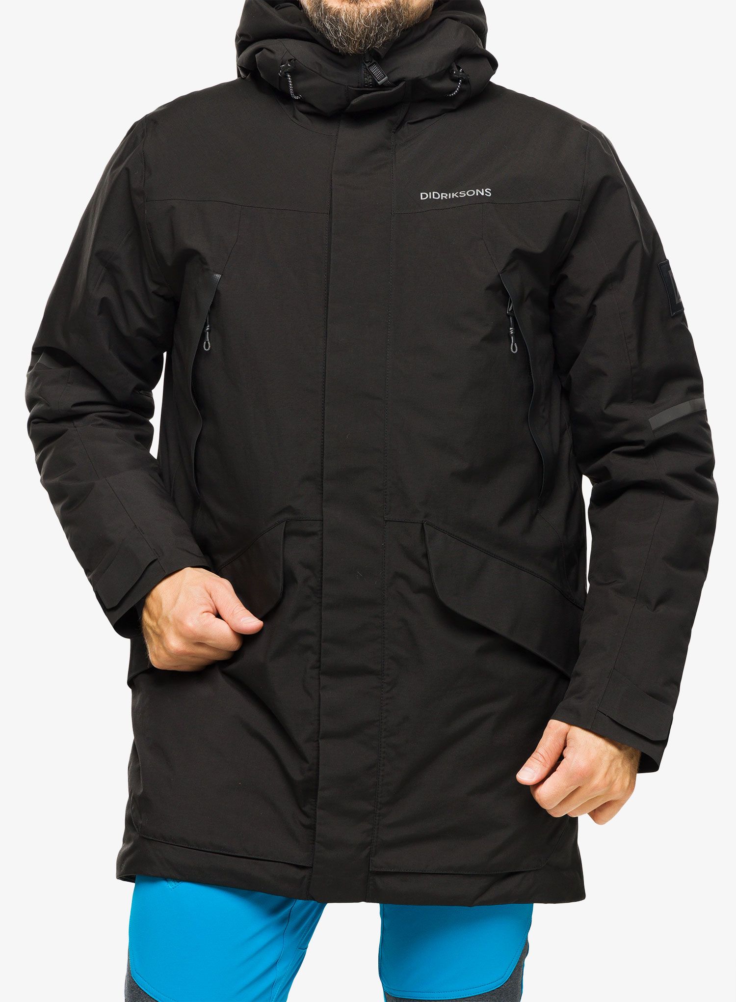 Plašč Didriksons Poseidon Parka - black