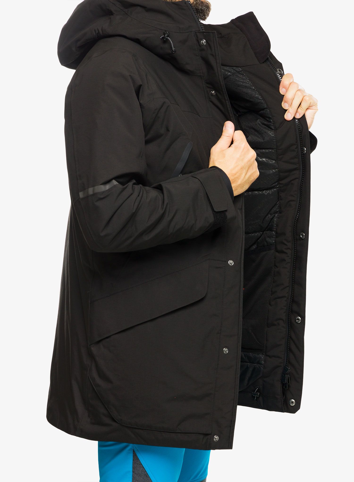 Plašč Didriksons Poseidon Parka - black