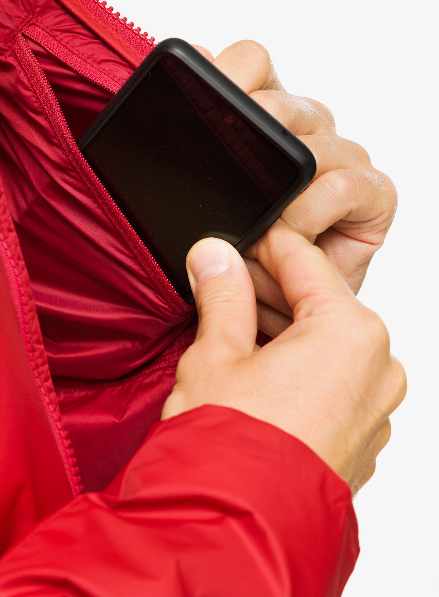 Sintetična jakna Montane Respond Hoodie - acer red