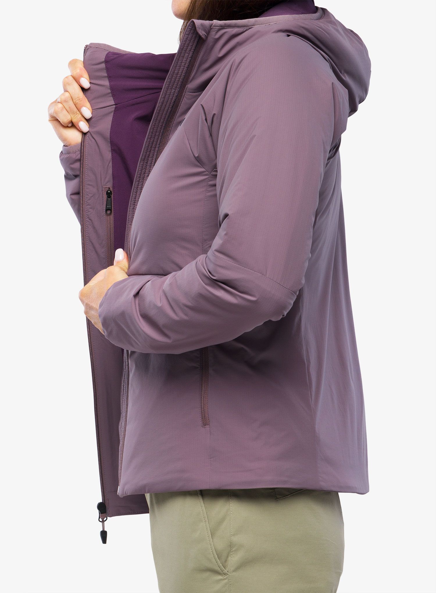 Ženska sintetična jakna Marmot Novus Hoody - hazy purple
