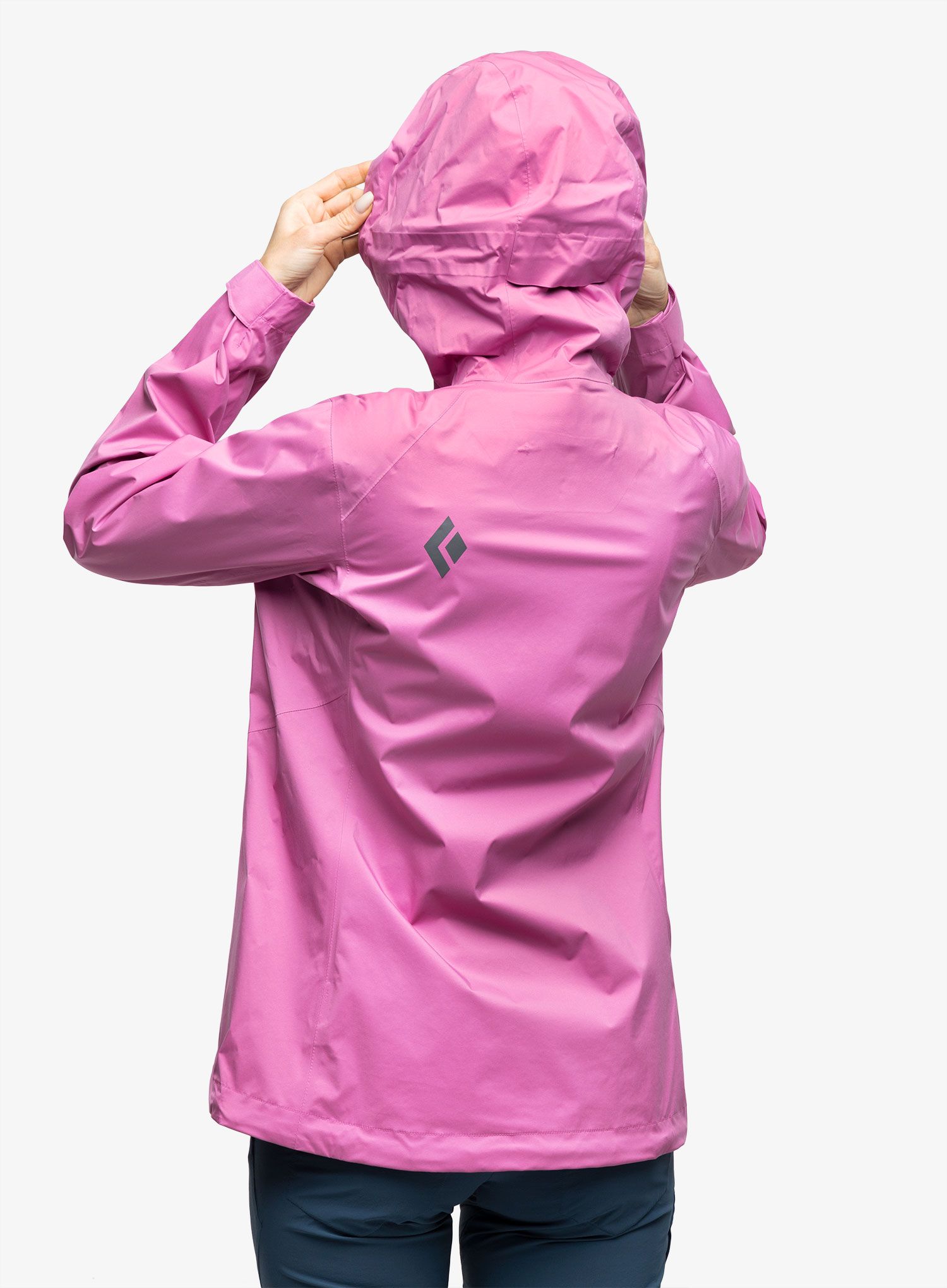 Ženska nepremočljiva jakna Black Diamond Stormline Stretch Anorak - pink