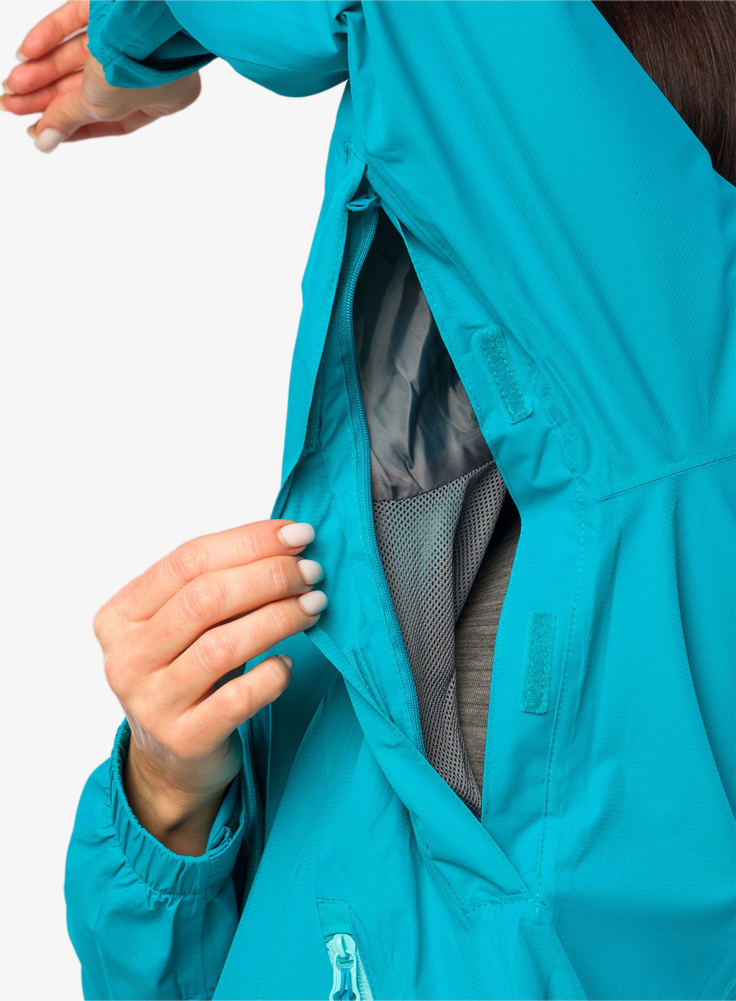 Ženska nepremočljiva jakna CMP Jinx Jacket Zip Hood - hawaian
