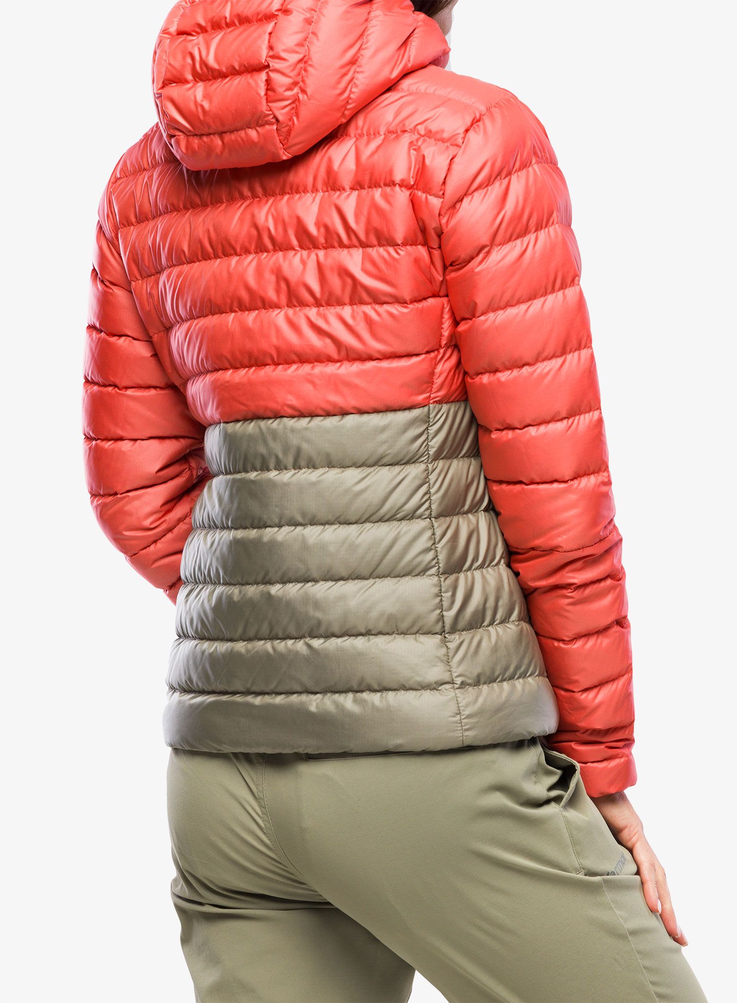 Ženska puhovka Marmot Highlander Hoody - grapefruit/vetiver