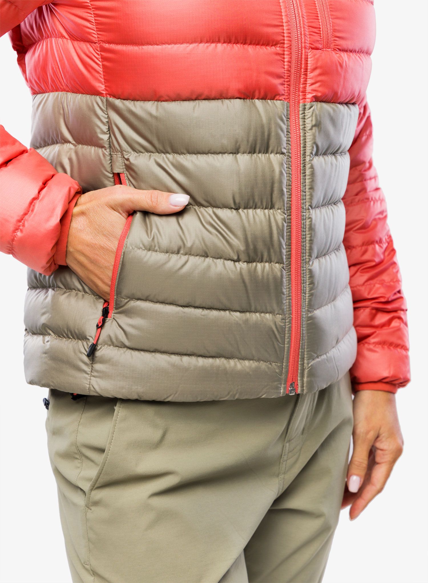 Ženska puhovka Marmot Highlander Jacket - grapefruit/vetiver