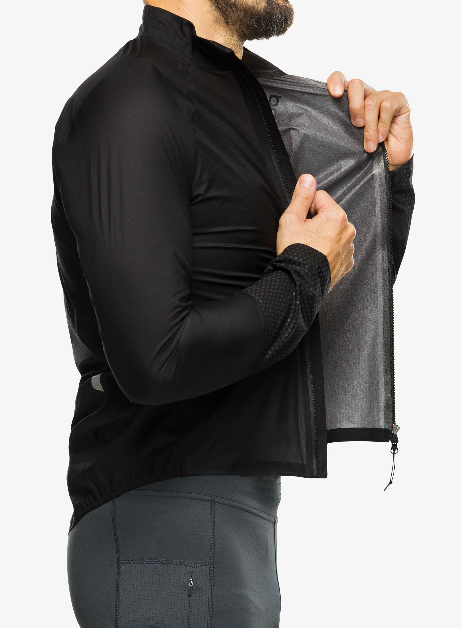 Kolesarska jakna POC Haven Rain Jacket - uranium black
