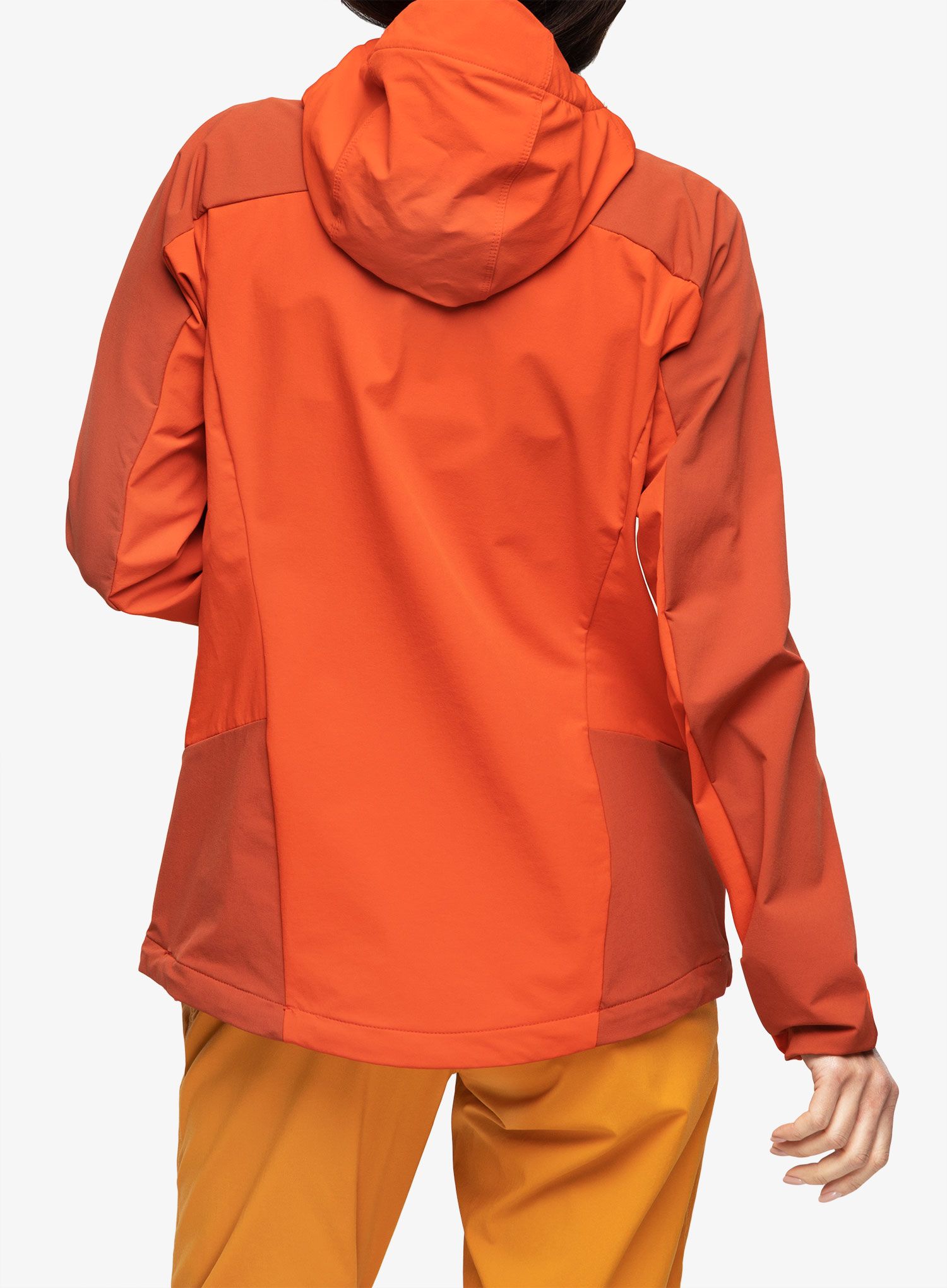 Ženska softshell jakna Haglofs Moran Softshell Hood - zenith red/corrosion