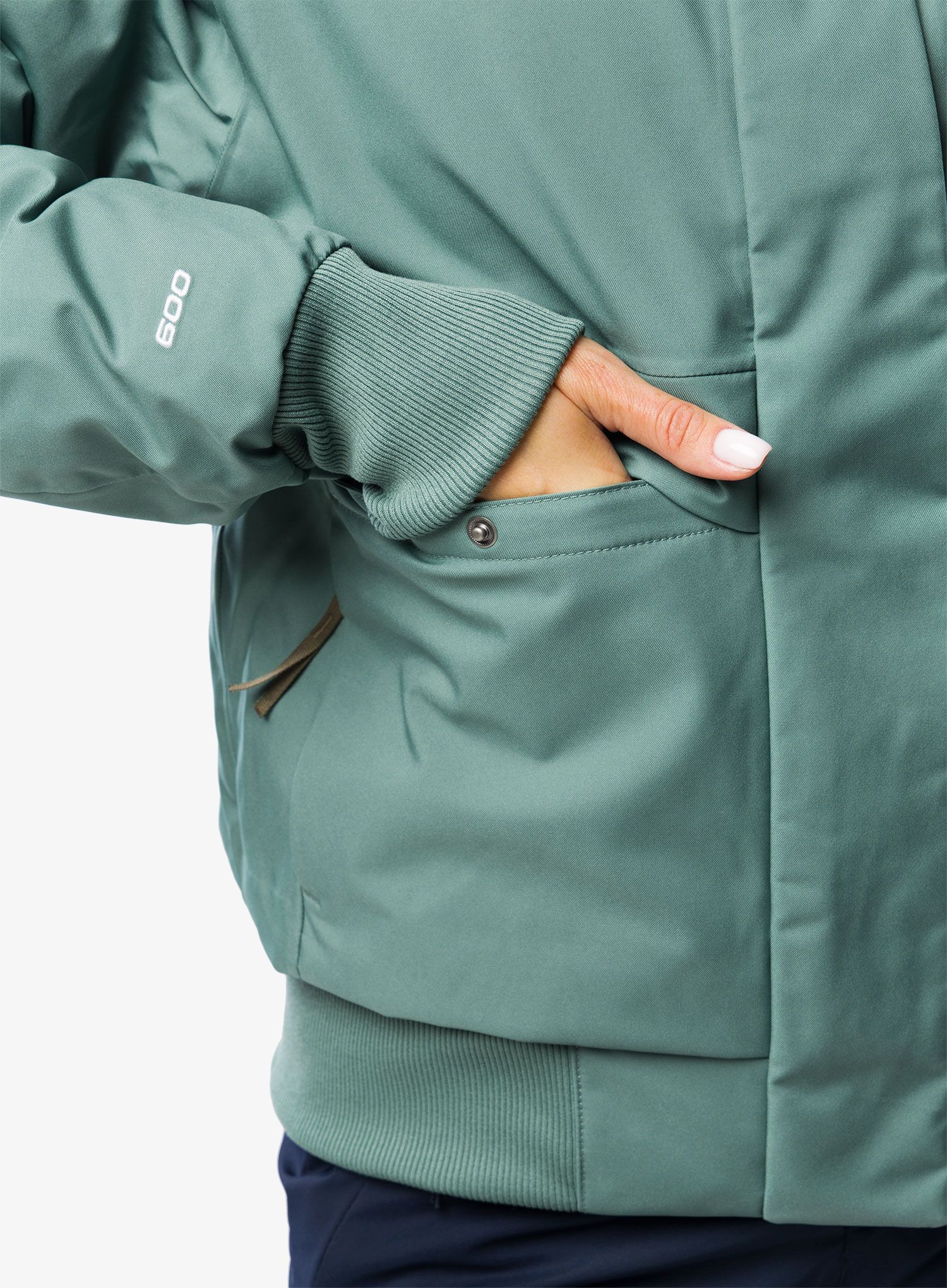 Ženska zimska jakna The North Face Arctic Bomber - dark sage