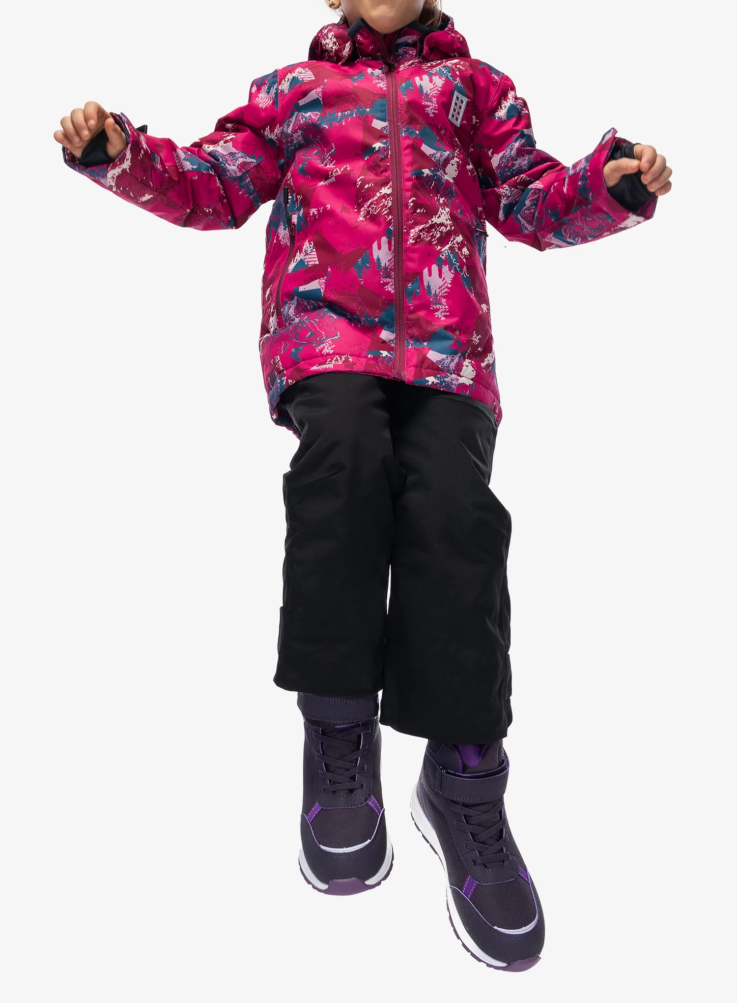 Otroška jakna LEGO Jad 710 - dark pink